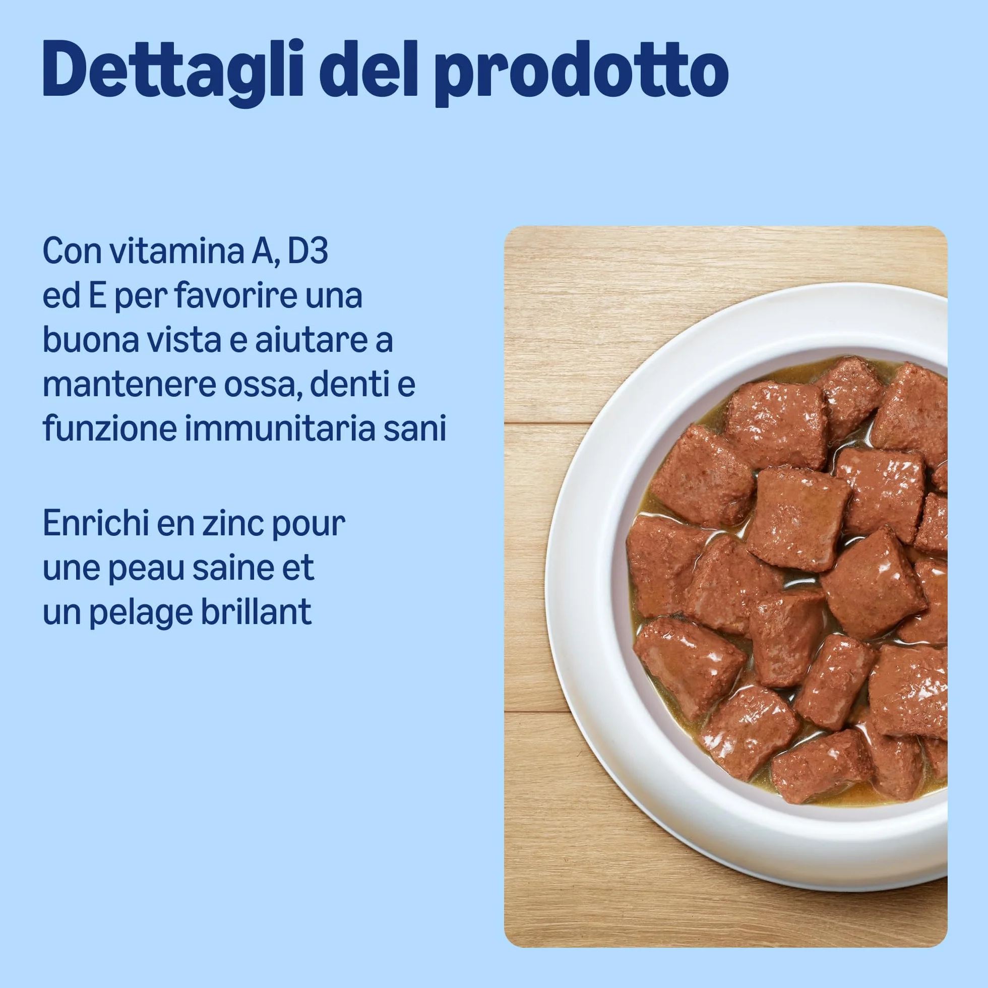 Cibo umido per cani by Amazon, bocconcini di manzo in salsa, 6 x 1,24 kg