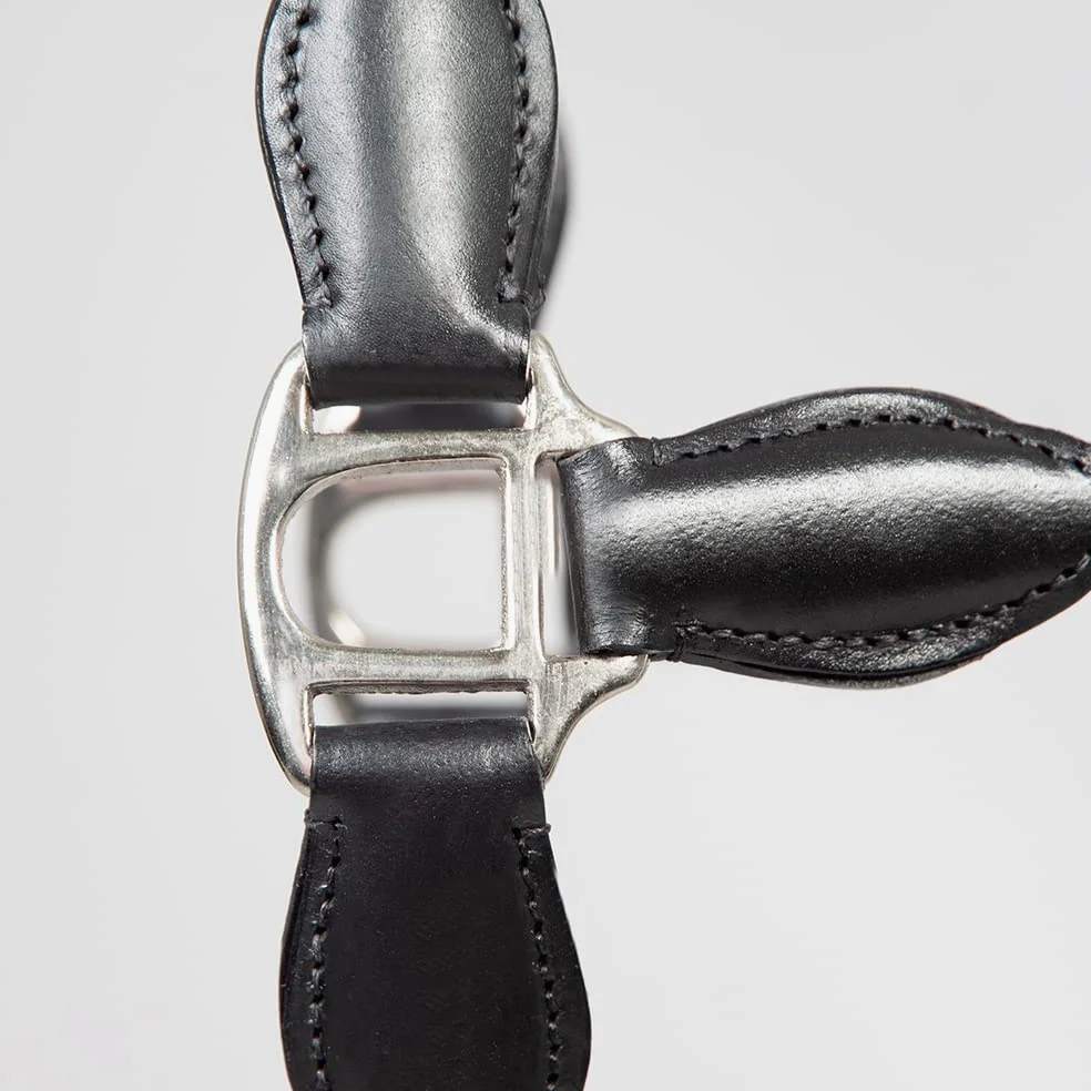PFIFF 102922 Trenza - Cavezza in Pelle, Intrecciata, Colore: Nero