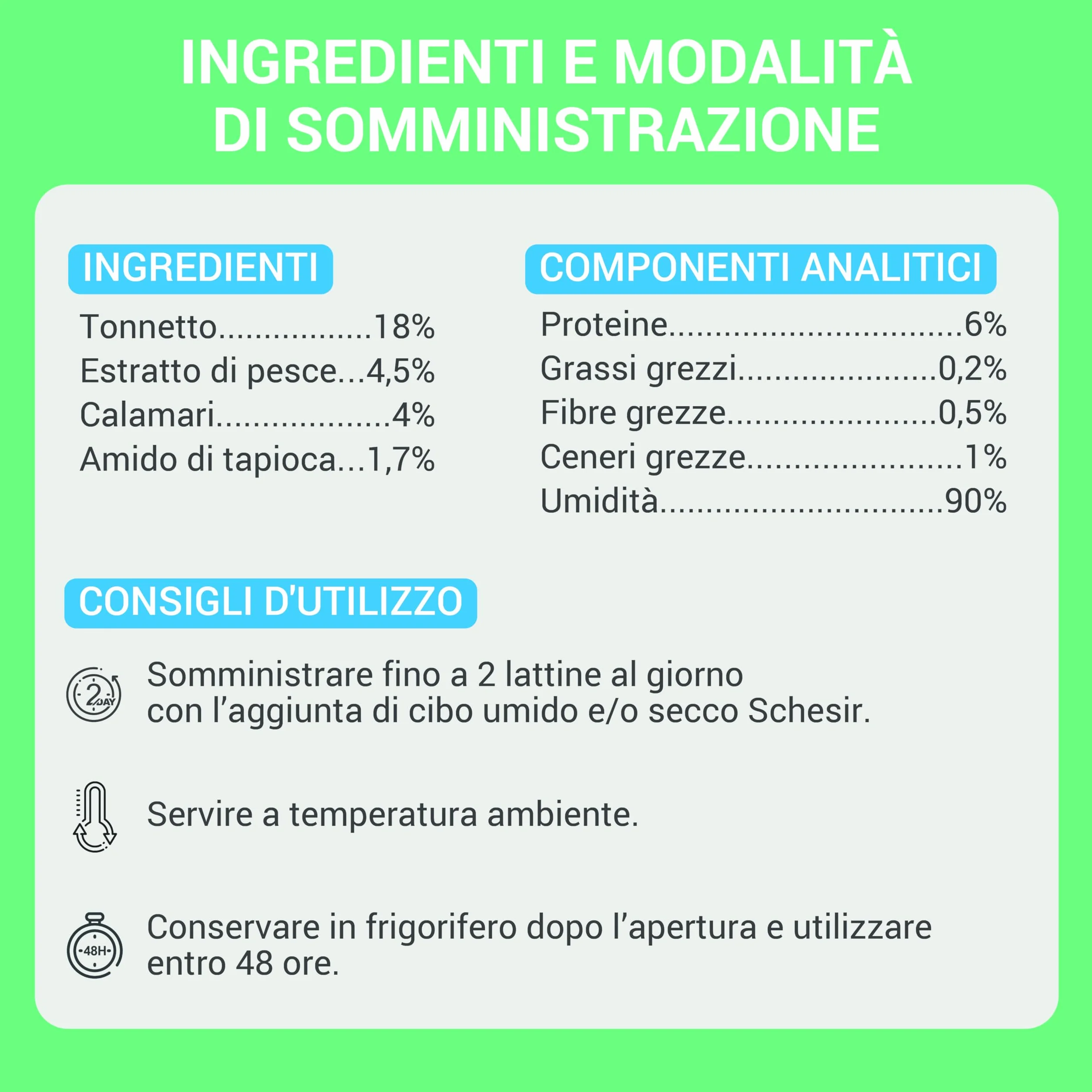 Schesir, Zuppa con Filetti di Tonno e Calamari, in busta, Cibo Umido Complementare per Gatti, Ricetta Originale, 100% Naturale, Cruelty Free, 12 x 40g