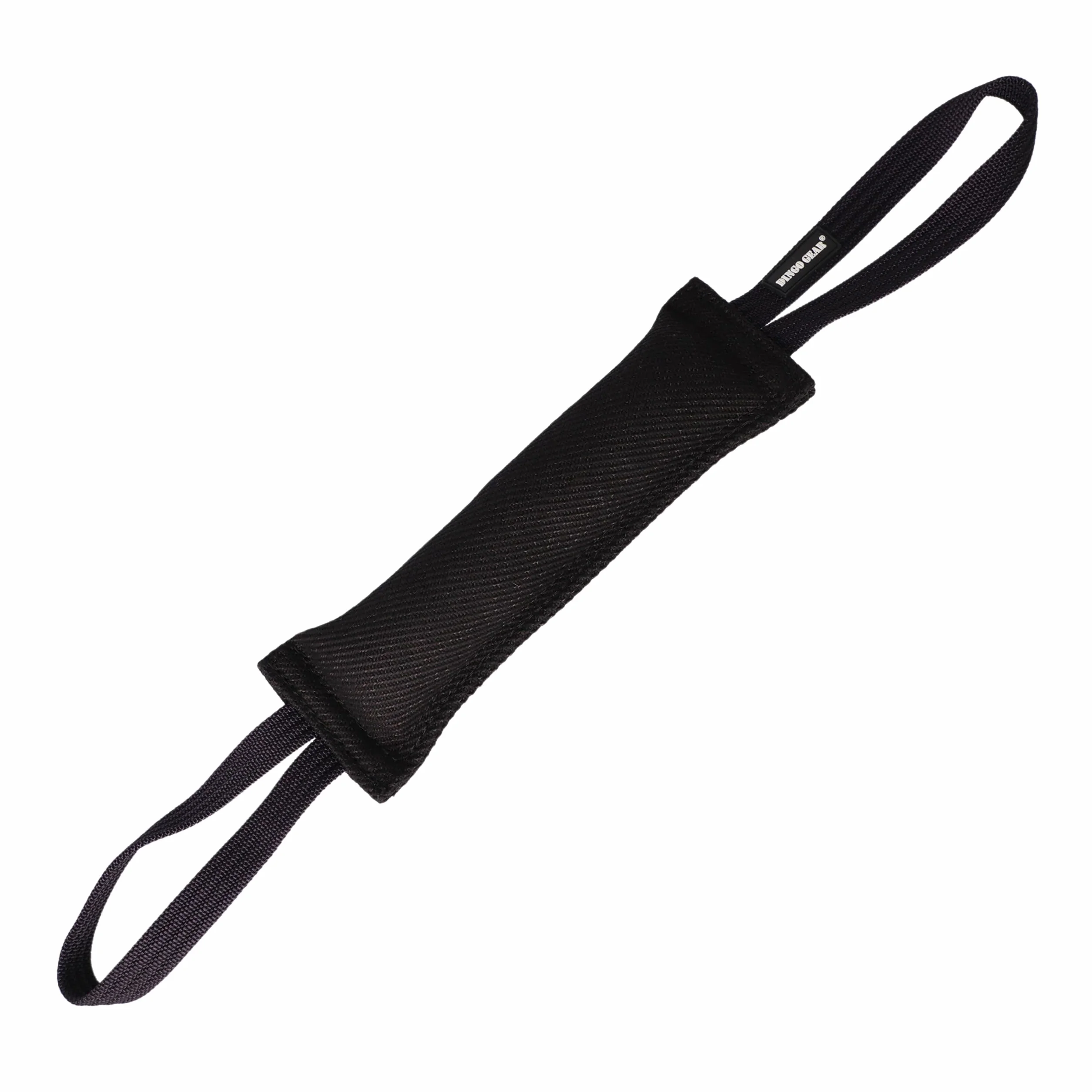 Dingo Gear - Rimorchiatore in Nylon per addestramento Cani IGP & Fun, 2 Maniglie, Nero, 28 x 7 cm