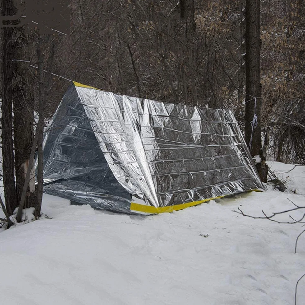 Tenda di emergenza impermeabile in Mylar Thermal Shelter per 2 persone