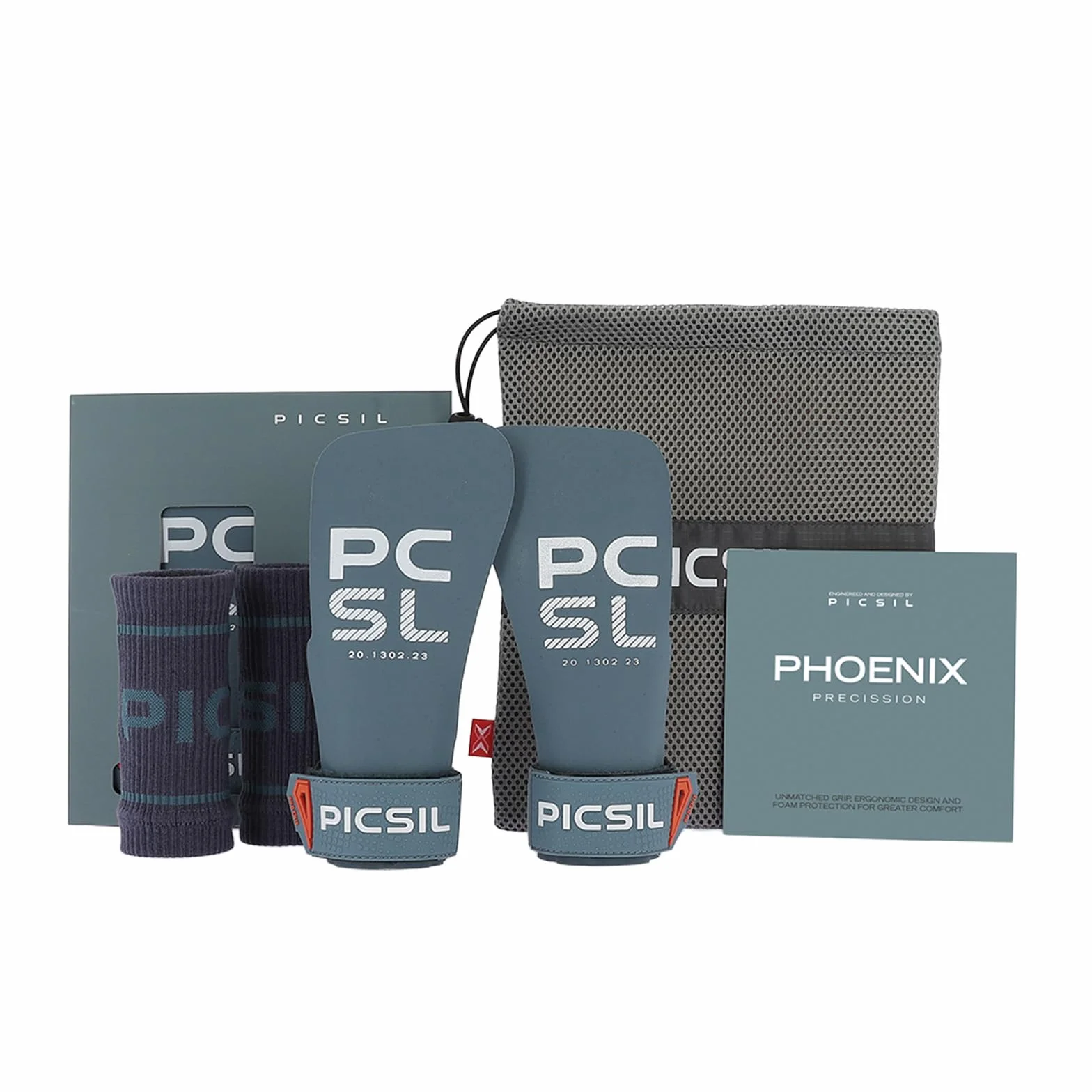 PICSIL - Paracalli Phoenix, Uso Senza Magnesite, per Barre Ruvide e Lisce, Grips con Astuccio e Polsini, Ideale per Cross Training, Ginnastica e Calisthenics