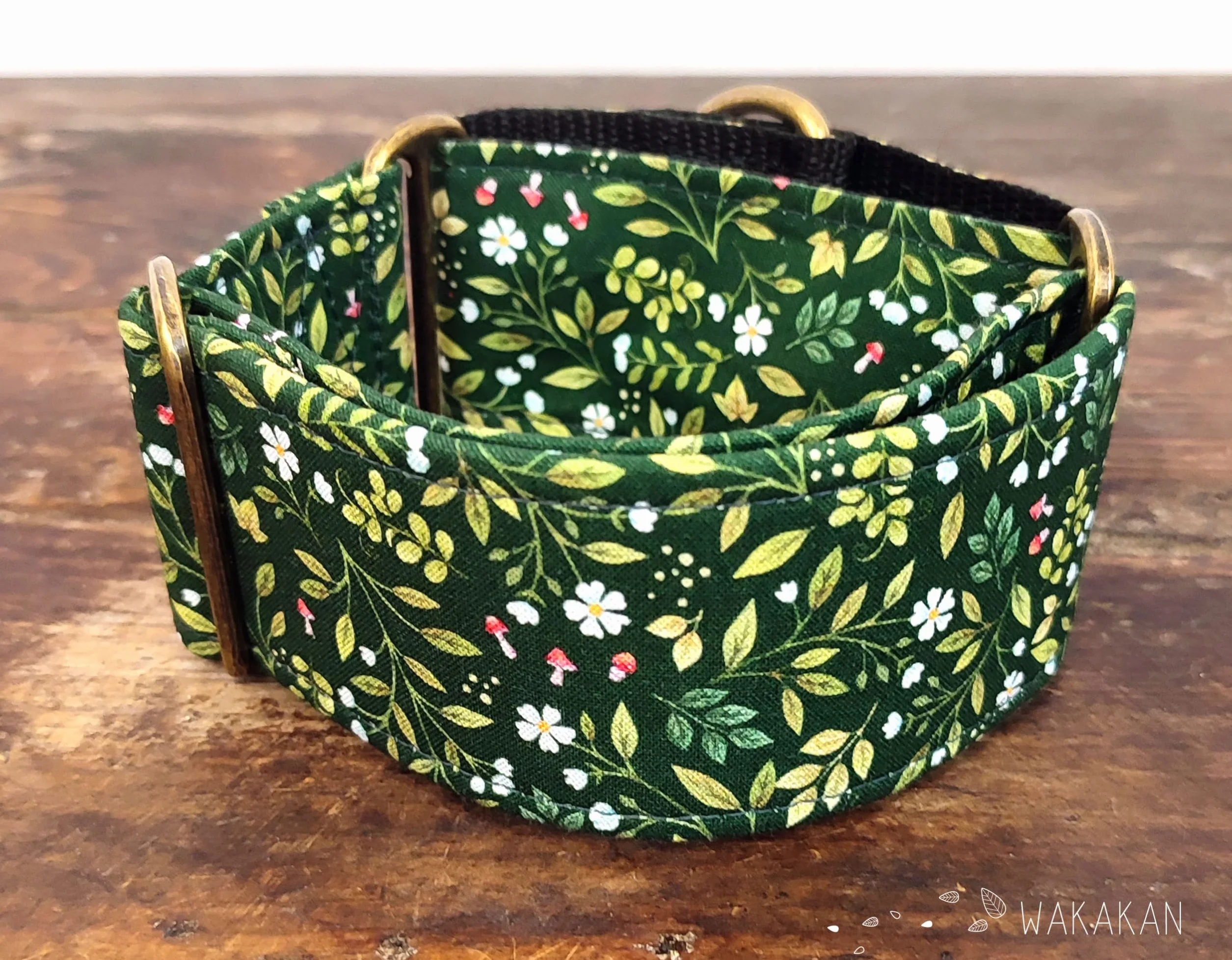 Martingale Collare per cani Green Witch Wakakán fatto a mano Spagna
