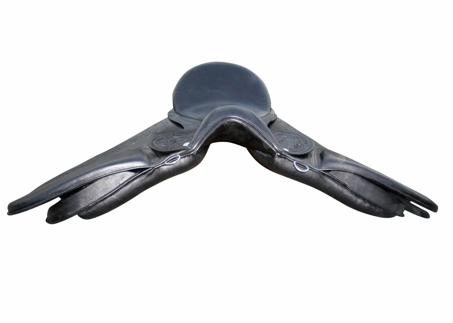 EU Sella inglese in pelle di qualità Dressage Treeless Saddle