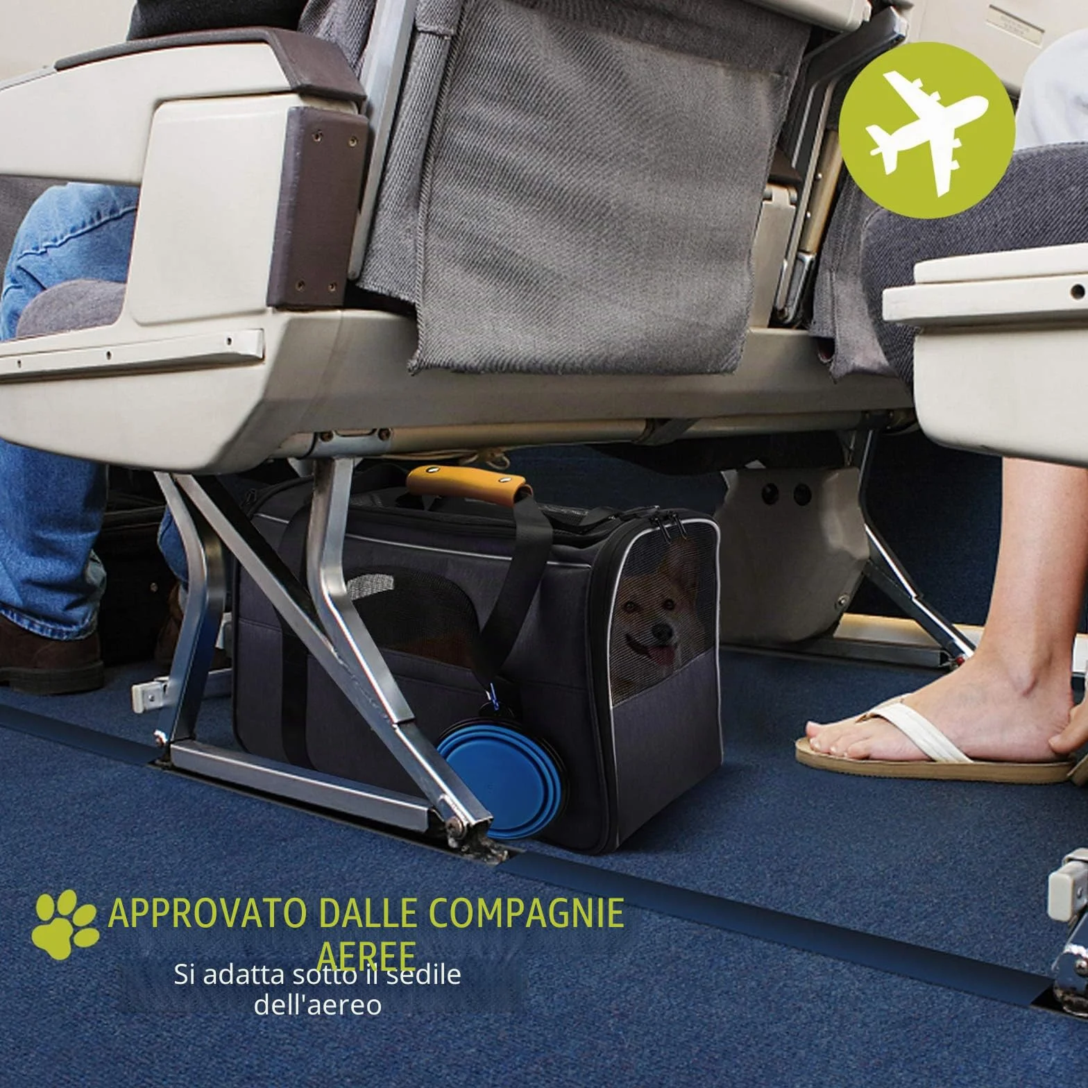 Morpilot Trasportino per Cani e Gatti Borsa Morbida da Viaggio Ripiegabile