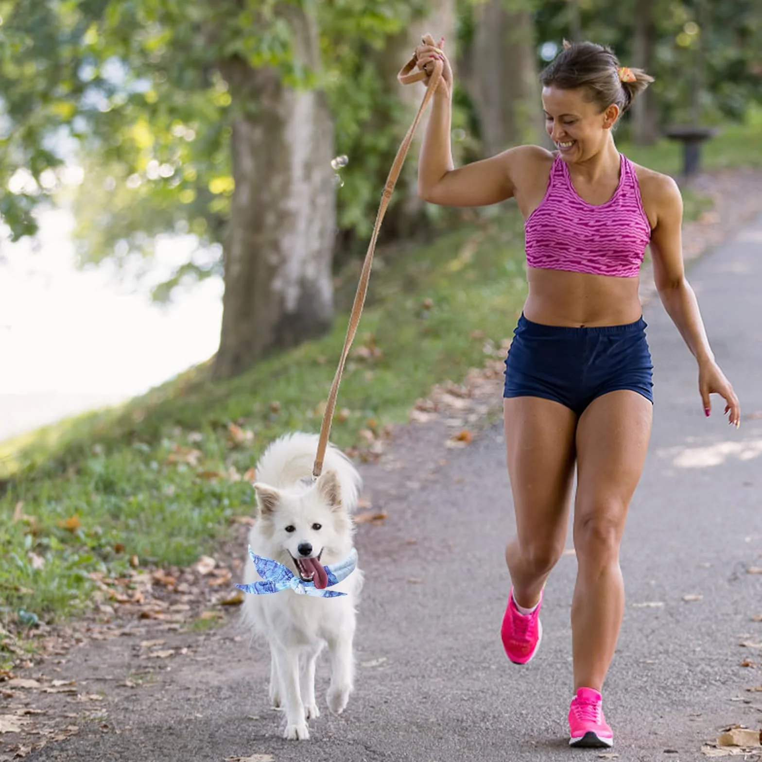 Bandana Rinfrescante per Cani, Collare Raffreddamento Ghiaccio Estate