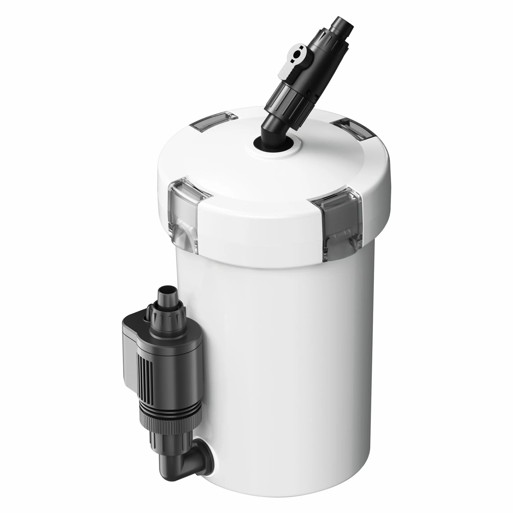 SunSun Filtro Esterno per acquari HW-603B con Pompa da 400 l/h, filtrazione a 3 stadi con 3 spugne filtranti e 1 Tappetino in TNT Inclusi