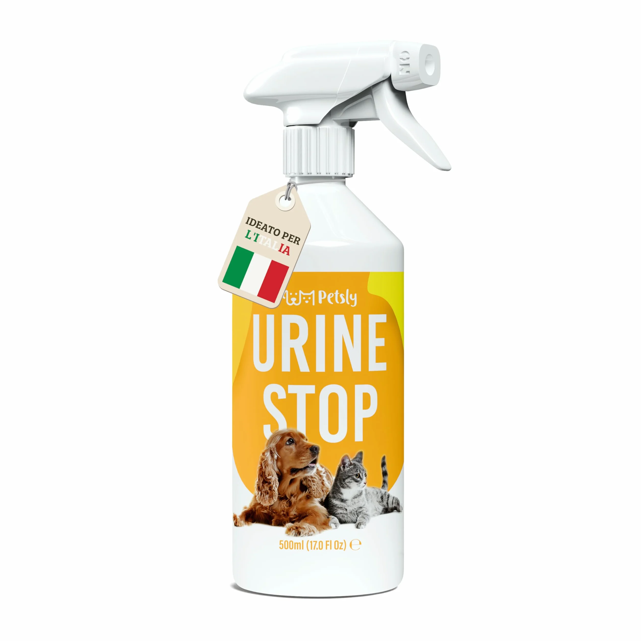 Petsly Repellente per Gatti e Cani Anti Urina Spray Addestrativo 500ml