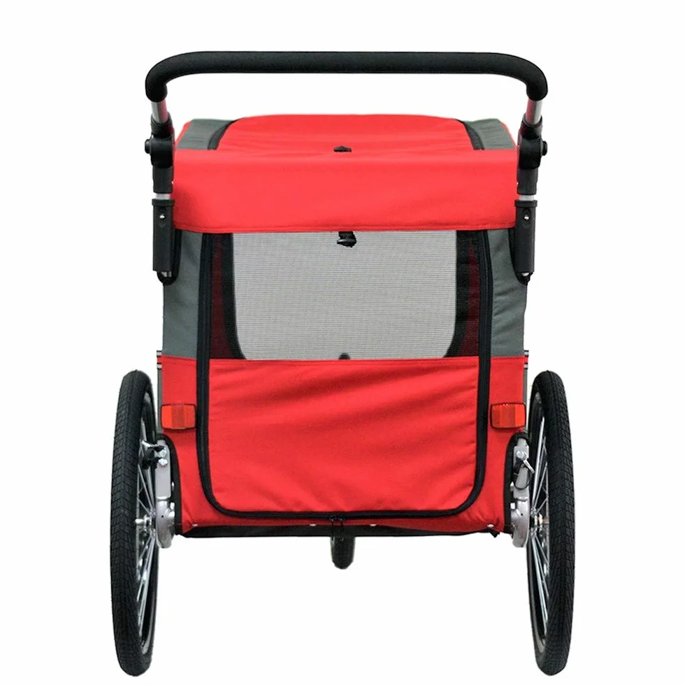PAPILIOSHOP ZETA: Rimorchio Multifunzionale per Bici, Carrello Passeggino per Trasporto di Cani e Animali, Ideale per Avventure all'Aria Aperta
