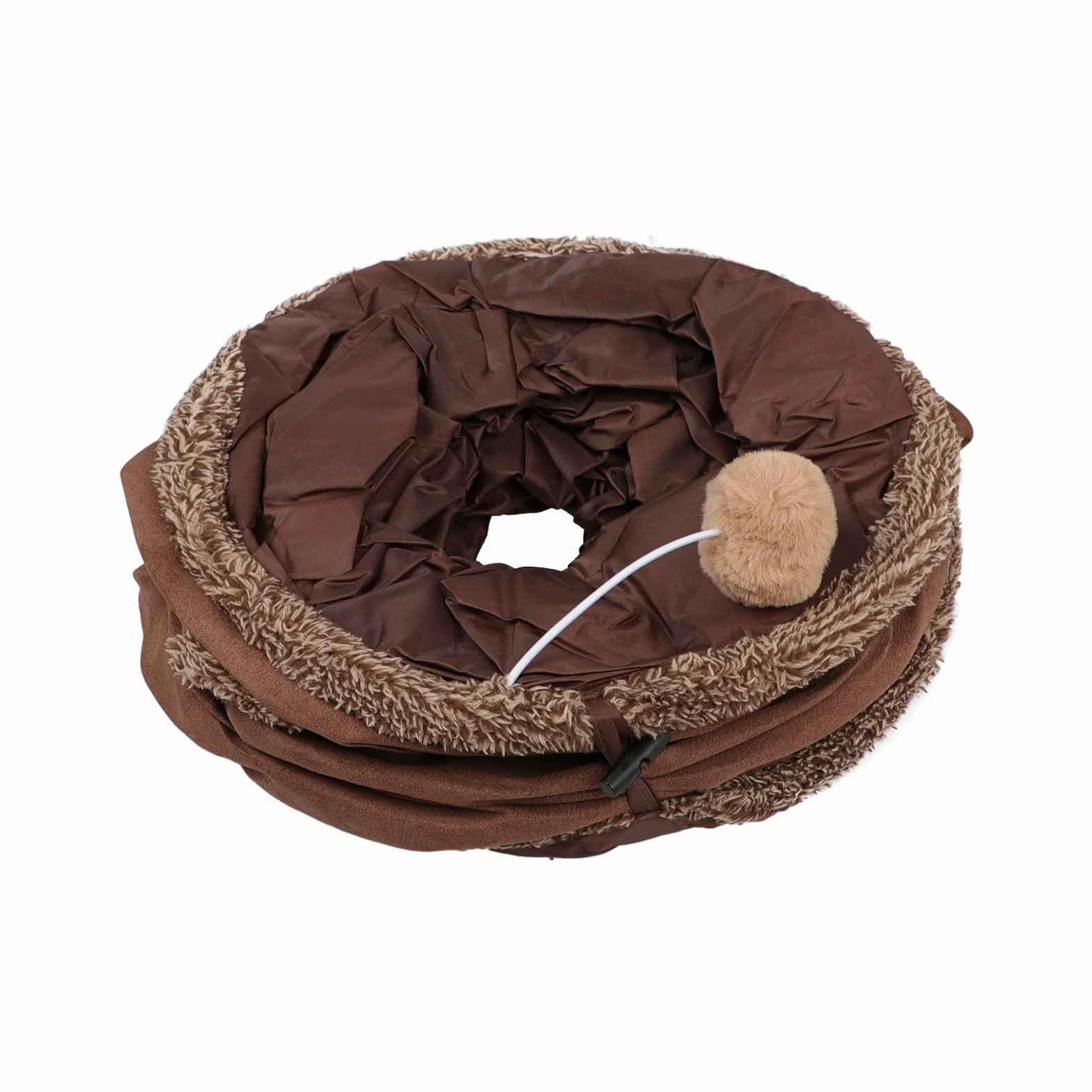 Giocattolo a tunnel per gatti, diametro 30 cm, per giocare a tunnel per interni, pieghevole, grande, con foro per sbirciare per gattino, cuccioli, conigli piccoli animali domestici