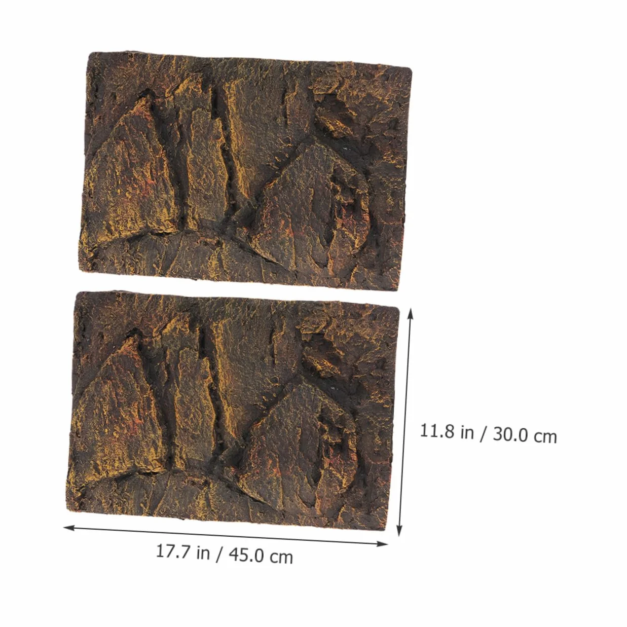 2 Pannelli Sfondo per Acquario Tartarughe in Materiale Pu 3d Altamente Realistico, Decorazione per Terrari Rettili, Adatto a Vasche per Tartarughe e Acquari di Piccoli Animali