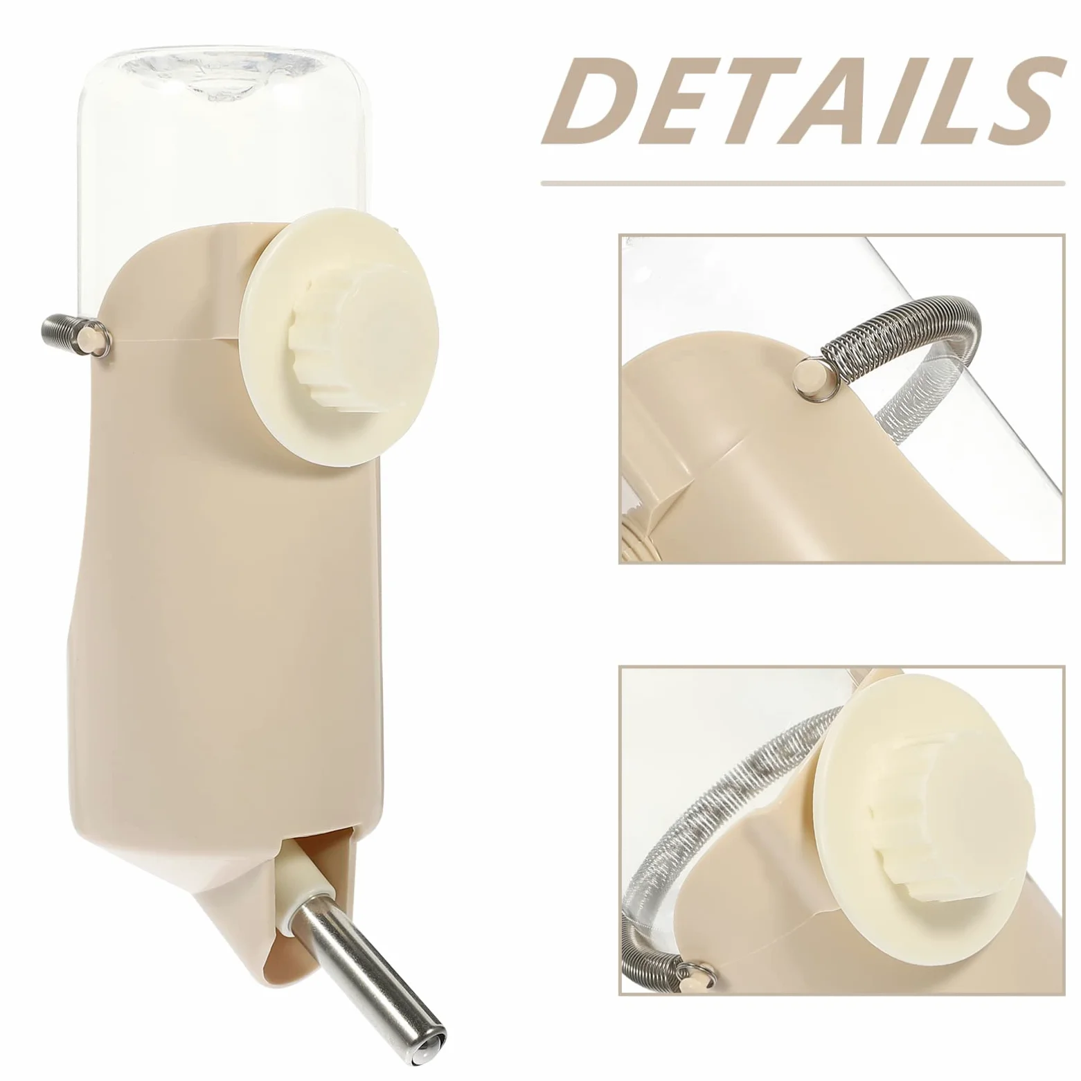 Housoutil 2pezzi Dispenser Automatico Per Criceti e Conigli Borraccia Per Animali Domestici Design Portatile e Antigoccia Facile Da Pulire e Ricaricare Adatta Per Gabbie Di Piccole