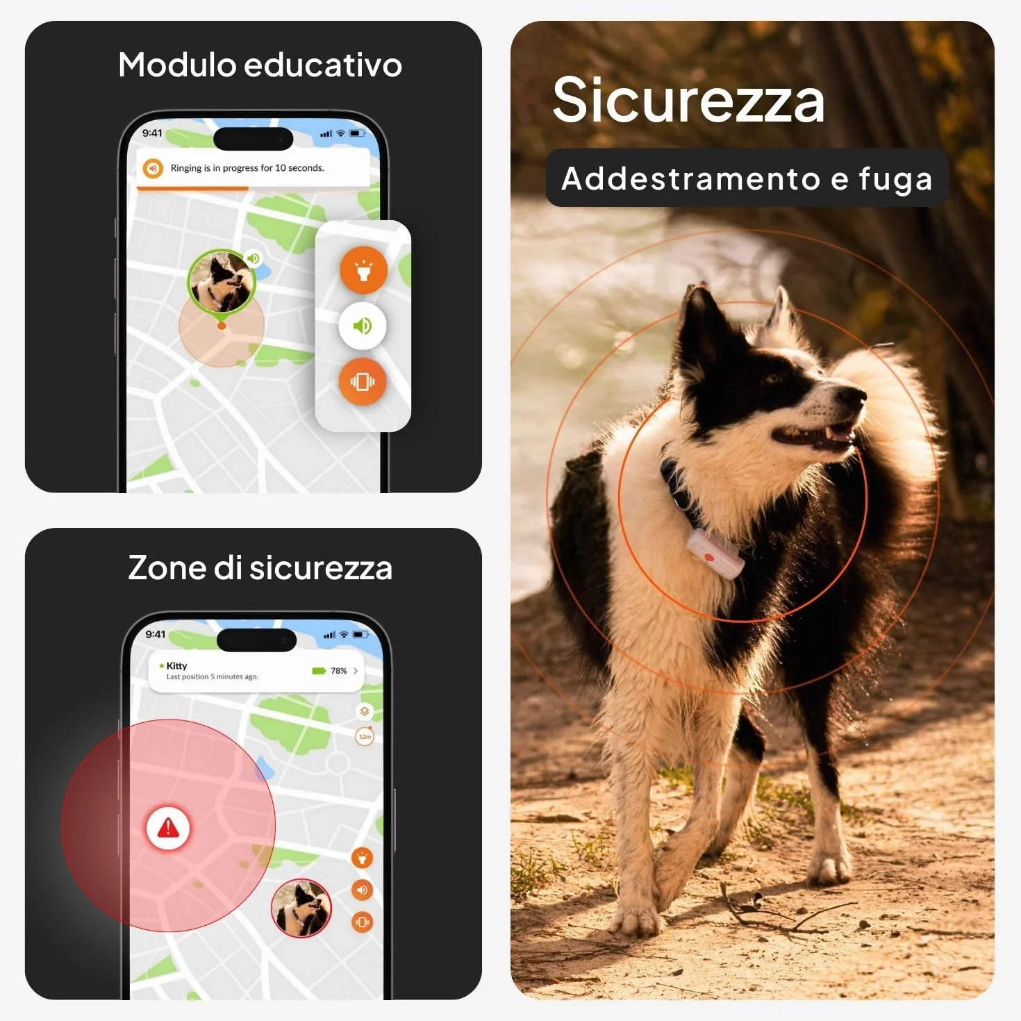 Weenect Dog XS - Localizzatore GPS per cani | Mini localizzatore GPS in tempo reale | Impermeabile | Il più piccolo sul mercato | Funziona con abbonamento | Garanzia a vita