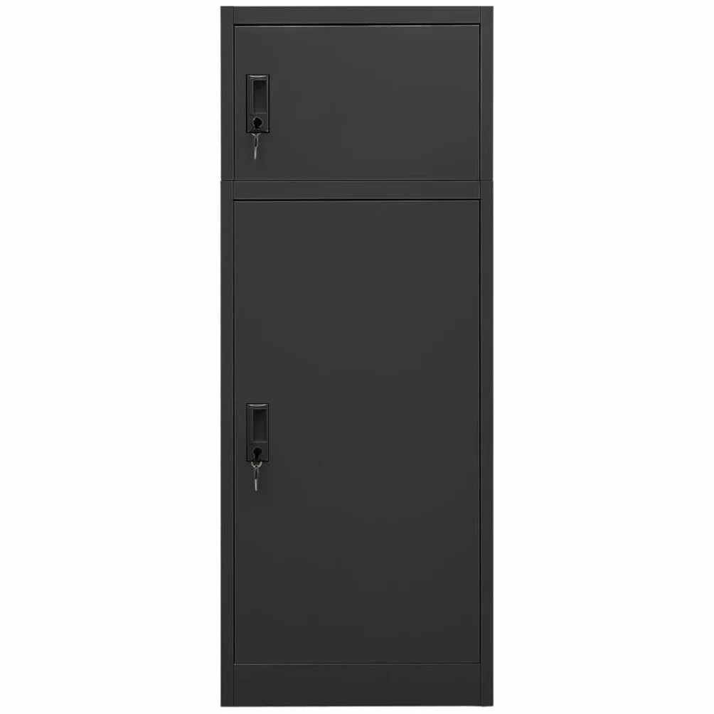 vidaXL Armadietto per Sella Antracite 53x53x140 cm in Acciaio