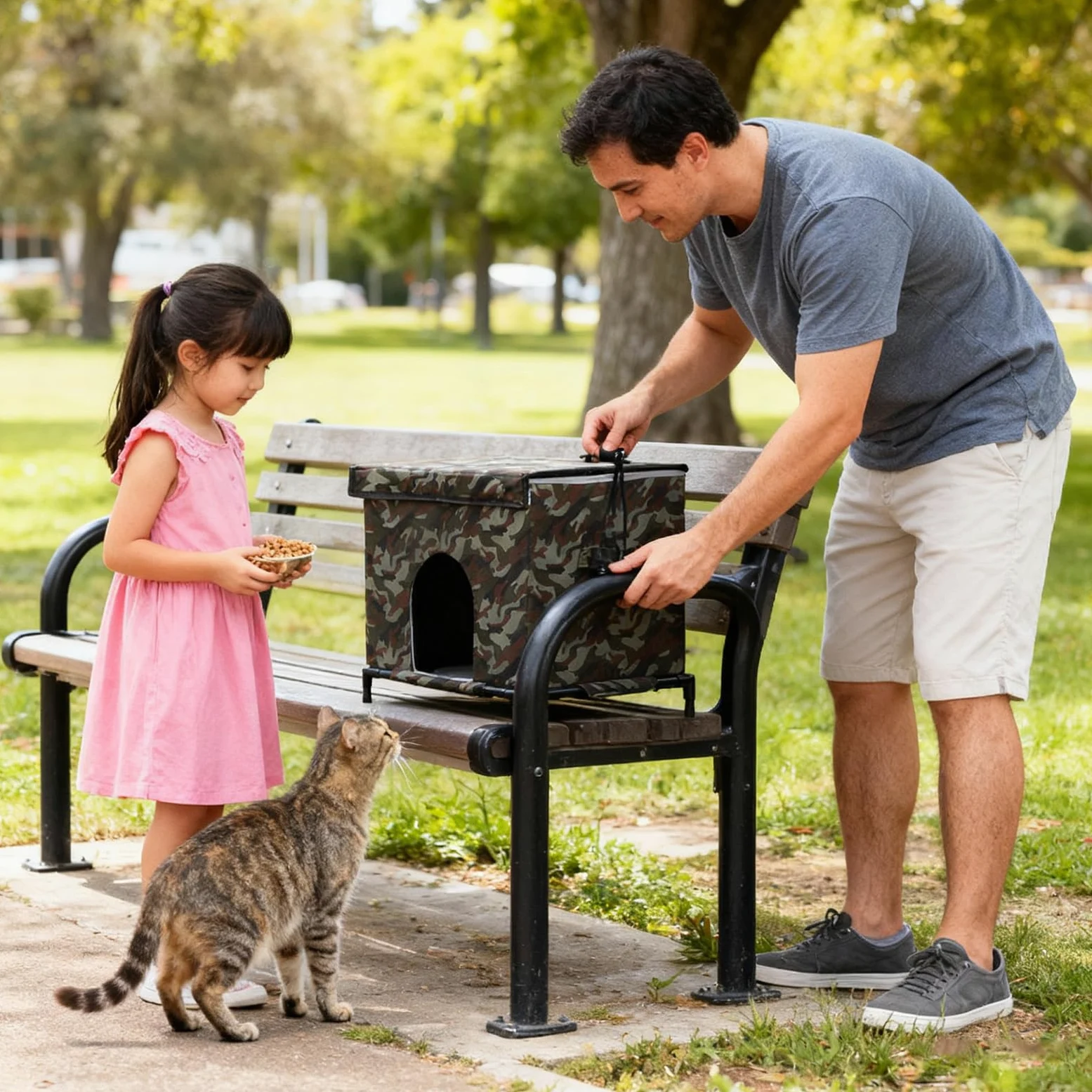 Casa Per Gatti Da Esterno Tenda Isolata E Calda | Casa Esterna per Gatti con Base Sollevata e Finestra Trasparente per Inverno Per Polli Coniglietti Inverno Patio Balcone
