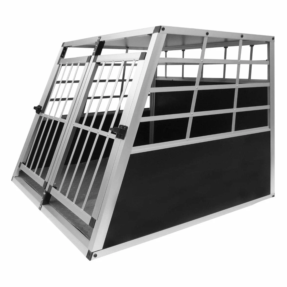 Monstershop - Gabbia Doppia per Trasporto Cani e Animali per Bauli Macchine Autovetture - Grande