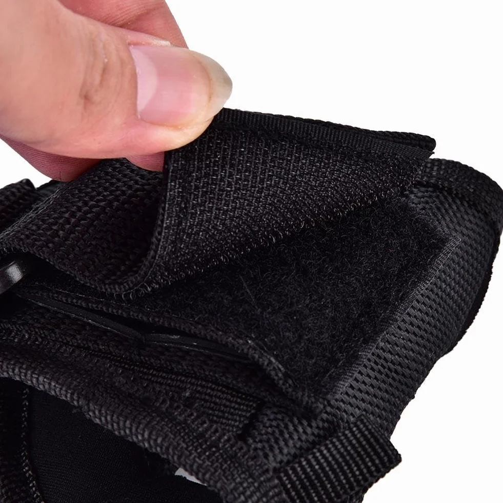 Fondina Tattica per Torcia da Polso in Nylon Porta Torcia Subacquea Regolabile Universale Accessorio Subacqueo