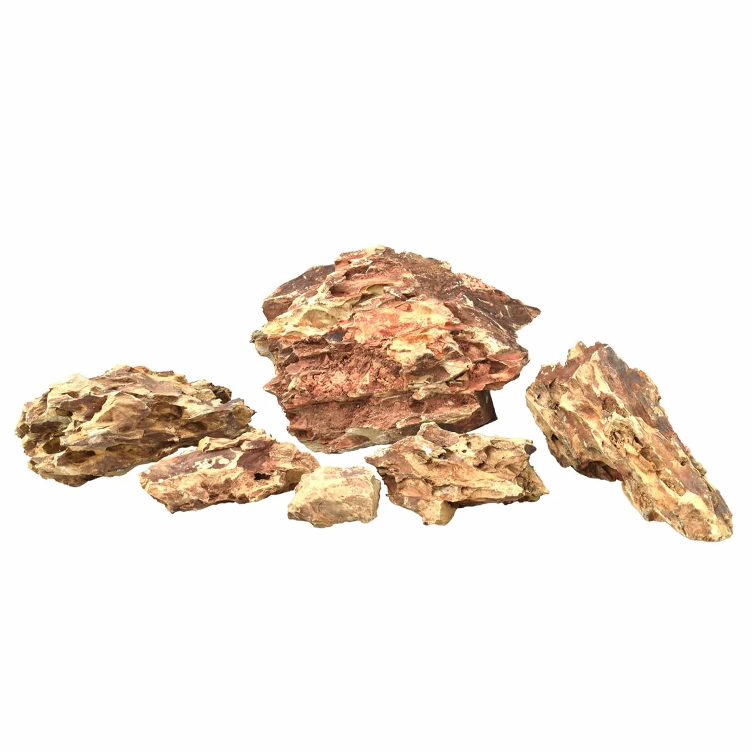 Dragon Stone Rocce Naturali per Acquario e Nano Garden - Mix Irregolare per Layout Selvatico e Naturale, Confezione da 500/700gr