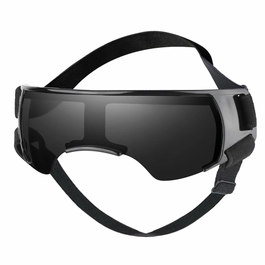 1 Paio Occhiali da Sole per Cani, Lenti Antiriflesso UV400, Montura Regolabile e Morbida, per Cani di Taglia Piccola e Media, Protezione Vento e Polvere durante Corsa, Escursioni