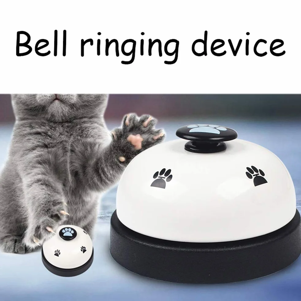 nuoshen Haokey 2 Campane da Allenamento per Animali Domestici, Campanelle per Cani e Gatti, Dispositivo di Comunicazione con Grande Pulsante (Bianco)