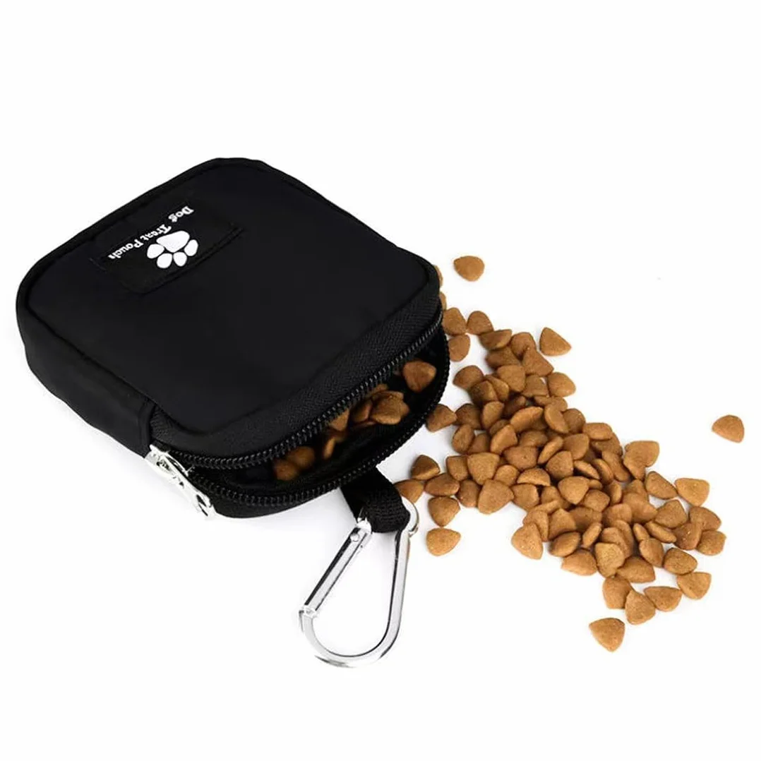 Borsa impermeabile per cani, borsa per cani per addestramento del cane, dispenser di sacchetti integrato, borsa a tracolla regolabile, Allenamento all'aperto (Blk)