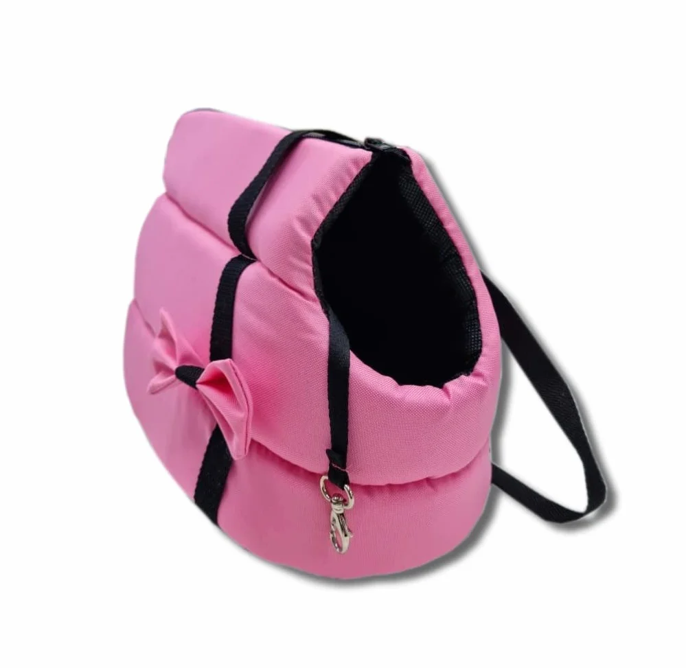 Odolplusz - Borsa per il trasporto di cani e gatti elegante, lavabile, misure XS, S, M, L, colore rosa