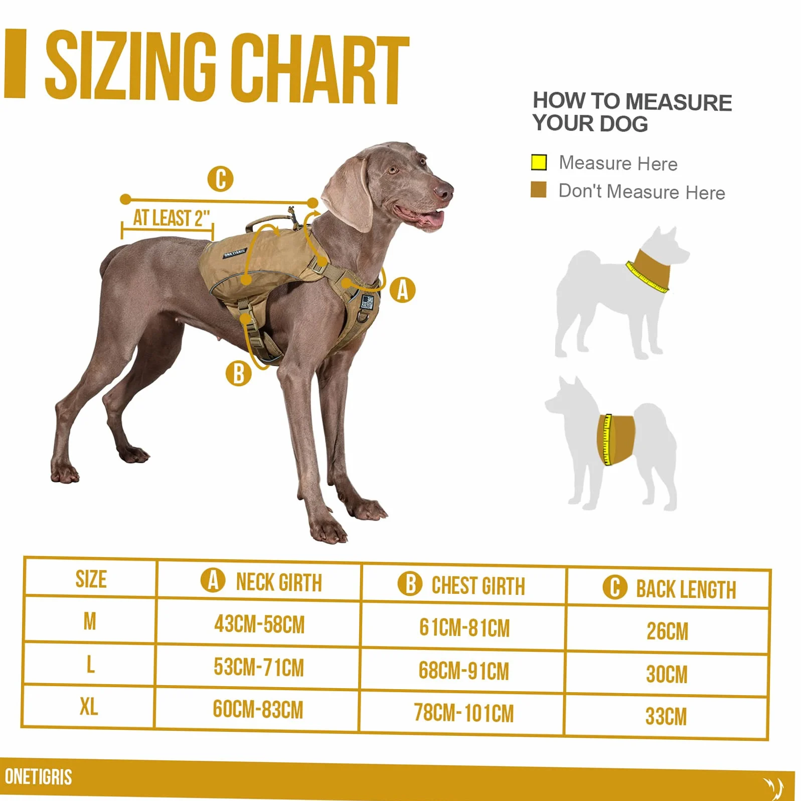 OneTigris Camelus zaino per cani indistruttibile per campeggio ed escursioni per cani di taglia M/L (taglia M, marrone coyote)