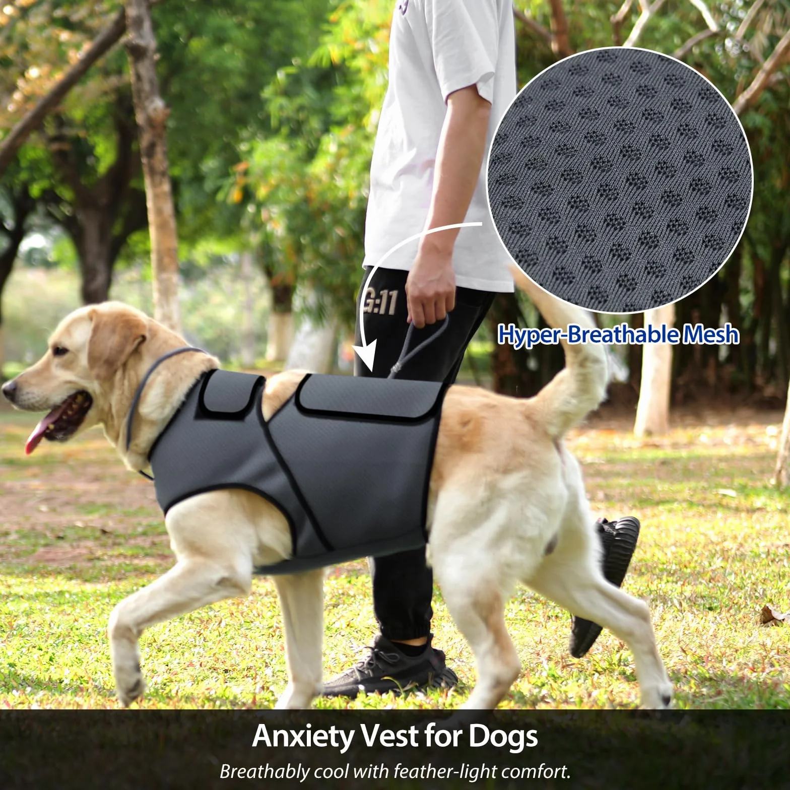 Cappotto Anti Ansia Cane Calmante Gilet Antiansia Cani Tuoni Fuochi Separazione Collo Regolabile Leggero Giacca Ansiolitica Taglia Piccola Media Grande