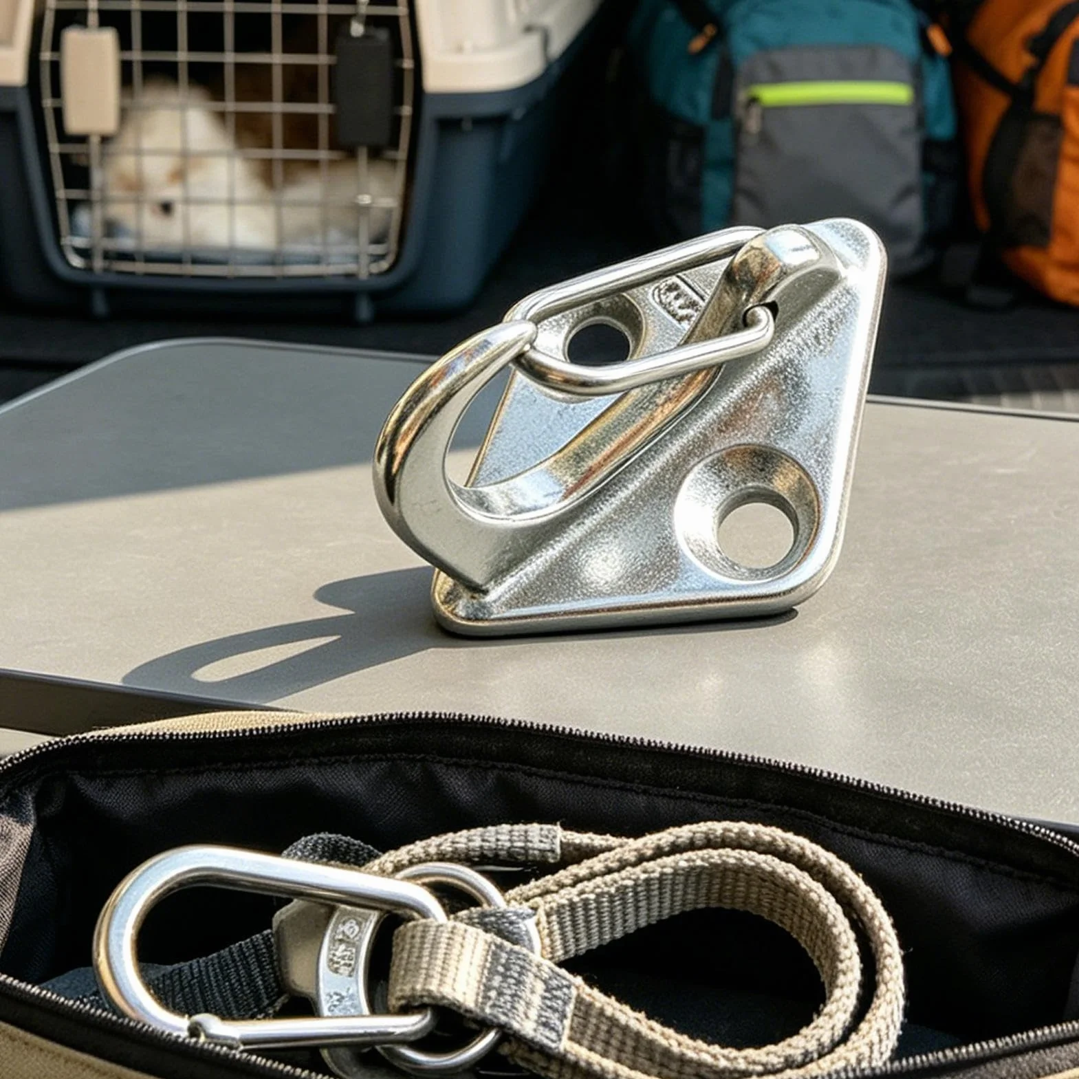 Gancio da Parete per Cane Legato | Acciaio Inossidabile - Supporto per Guinzaglio Fissato | per Proprietari di Animali Inquilini Garage Ingresso Corridoio Appartamento Ufficio Giardino