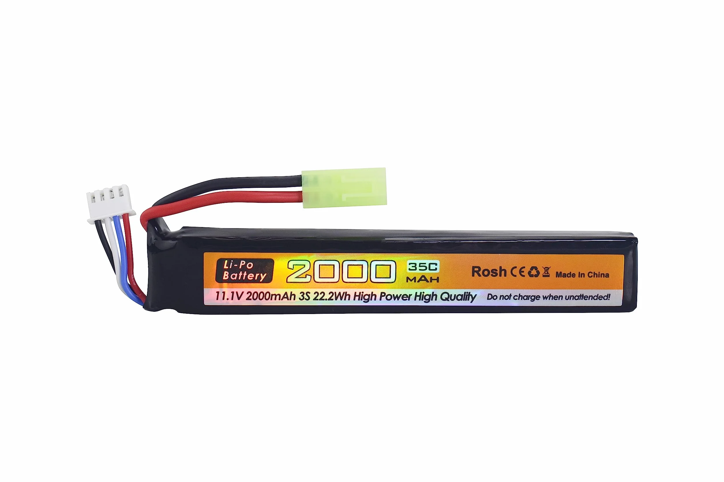 2PCS 11.1V 35C 2000mAh batteria agli ioni di litio Odamiya spina con cavo di ricarica USB per Airsoft modello pistola fucile RC auto drone batteria