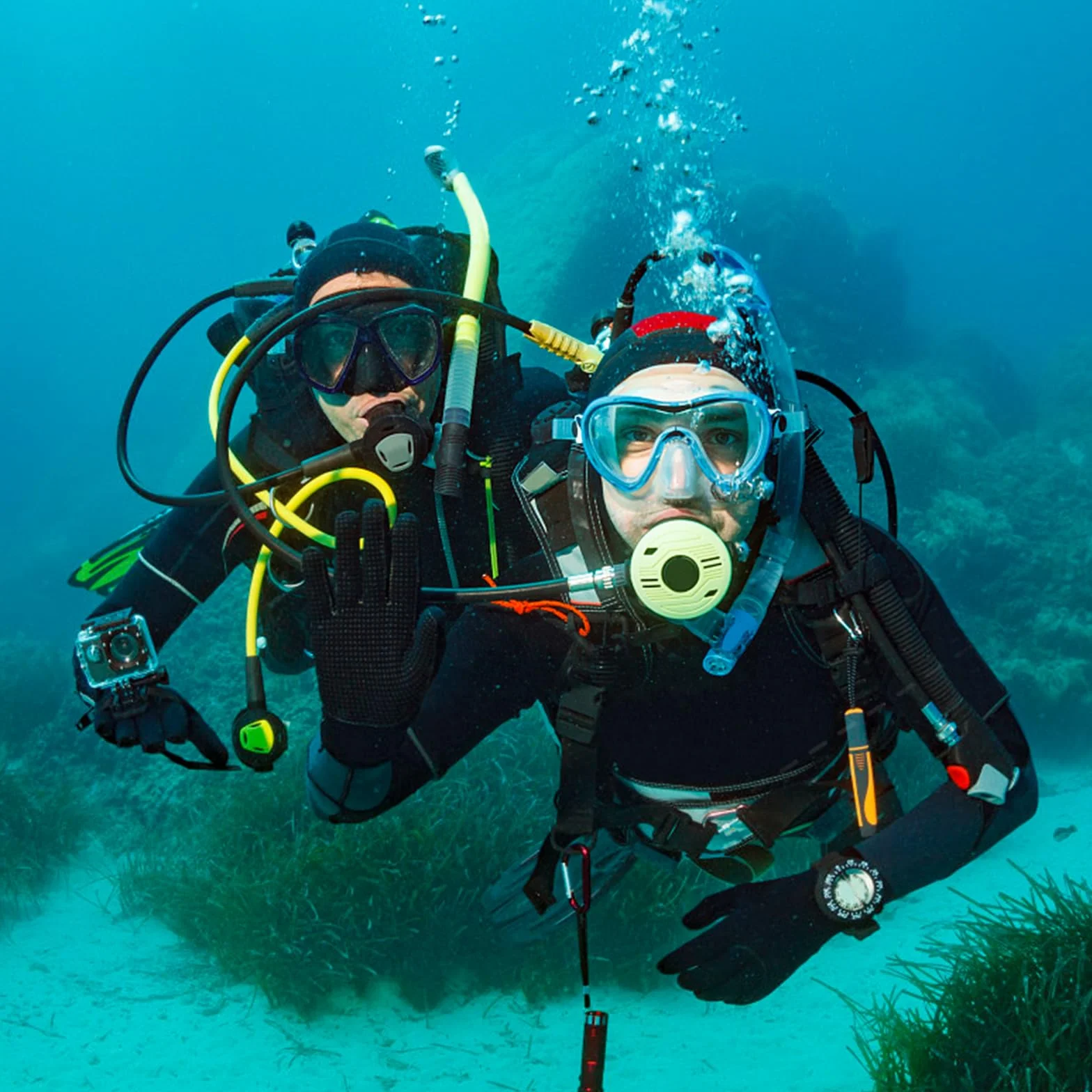 Catime Guanti da Sub per Immersione in Neoprene, Guanti da Muta 3mm Antiscivolo, Guanti Termica per Sport Acquatici con Cinturino da Polso Regolabile, Diving Gloves per Snorkeling Surf Pesca