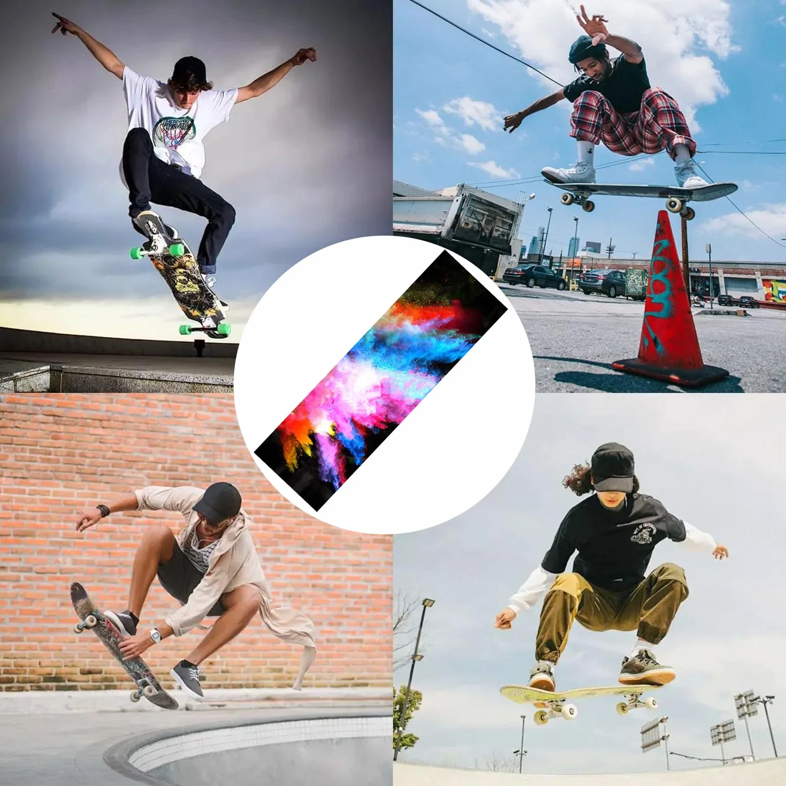 Griptape per Skateboard Carta Vetrata Antiscivolo Longboard Accessori