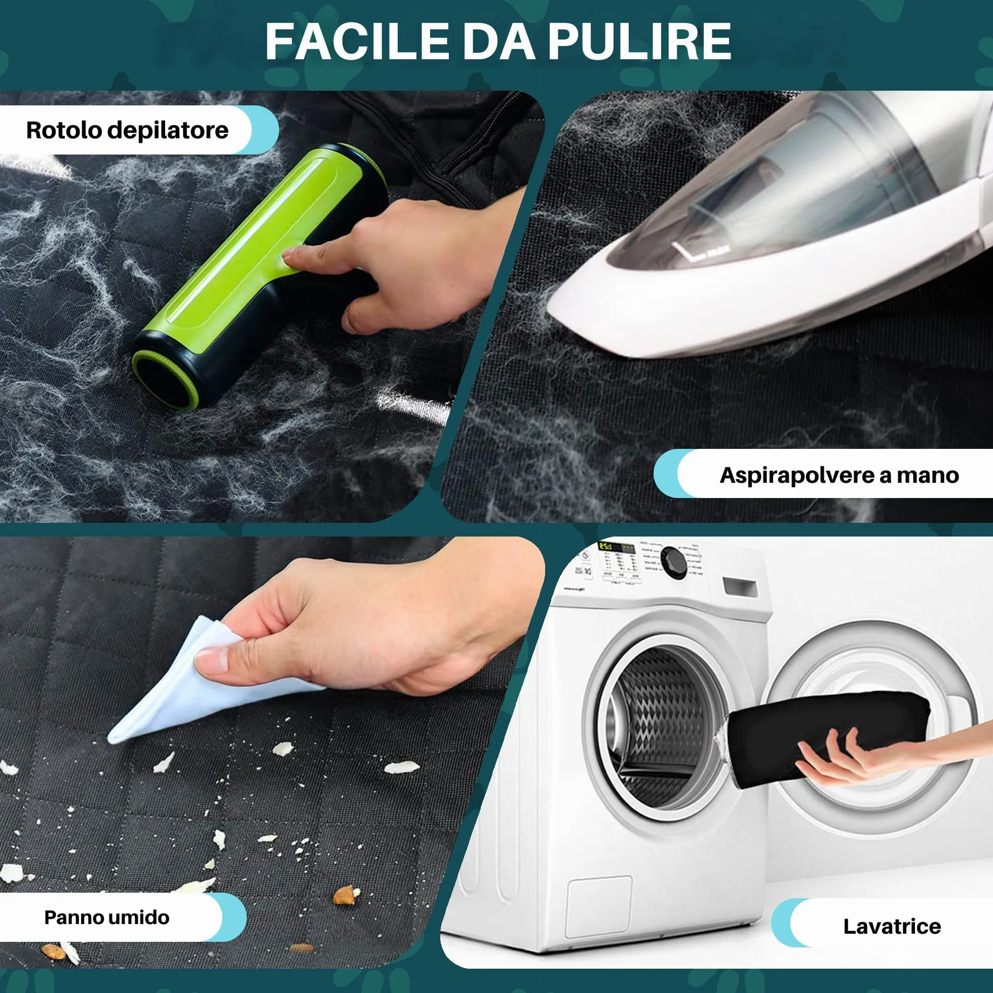 GreatDreams® Coprisedile per cani - Coprisedile impermeabile e resistente per cani - Protezione per auto per cani - Universale per SUV - Camion - Sedile singolo anteriore - 105 cm x 50 cm.