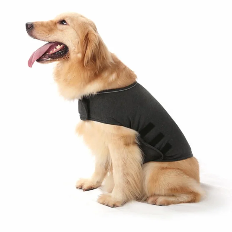 Cappotto Anti-Ansia per Cani Giacca Leggero Avvolgente Calmante Comfort Grigio M