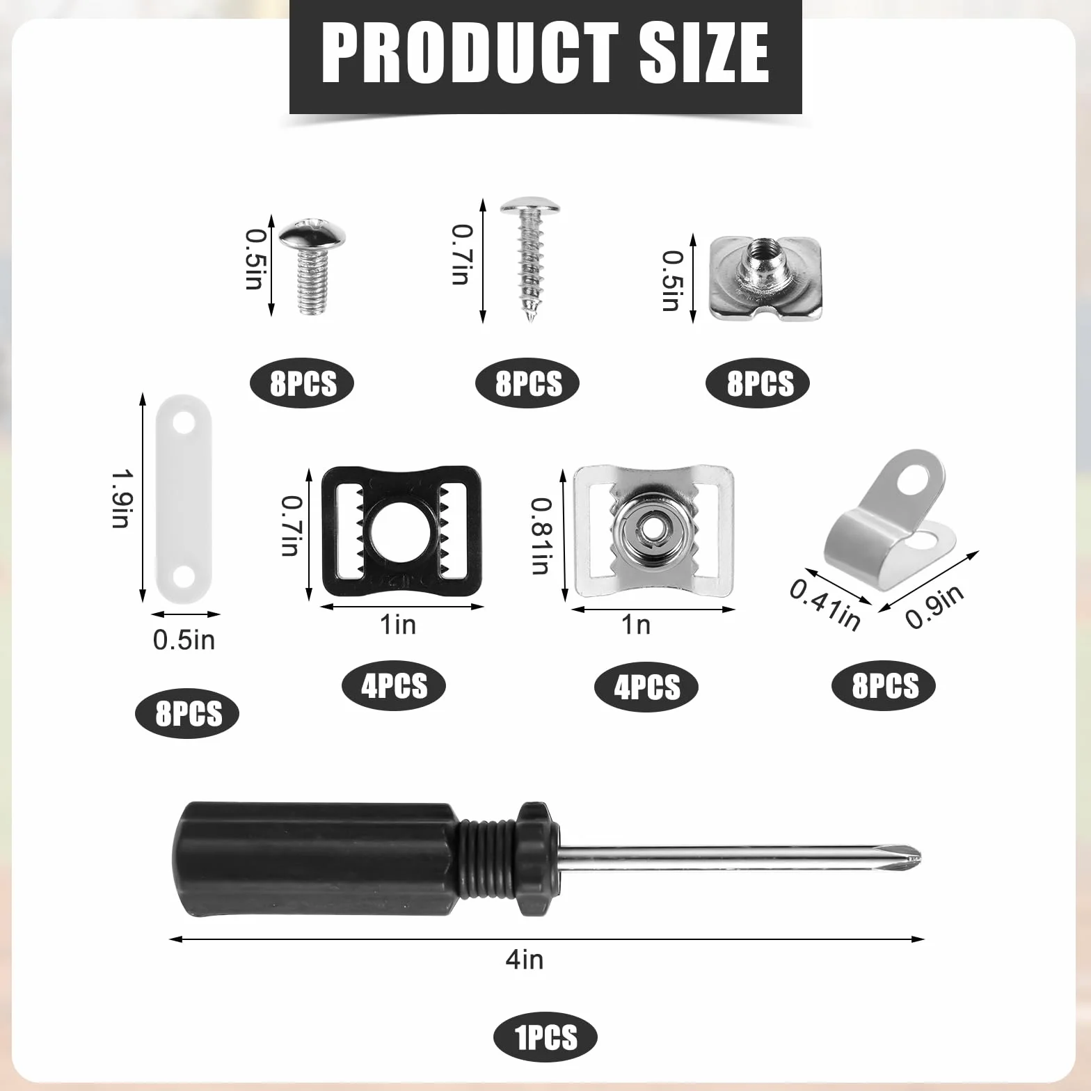 Kit Riparazione Casco Football 49 Pezzi Accessori Caschi Clip Visiera Guarnizioni Gomma Viti Cacciavite