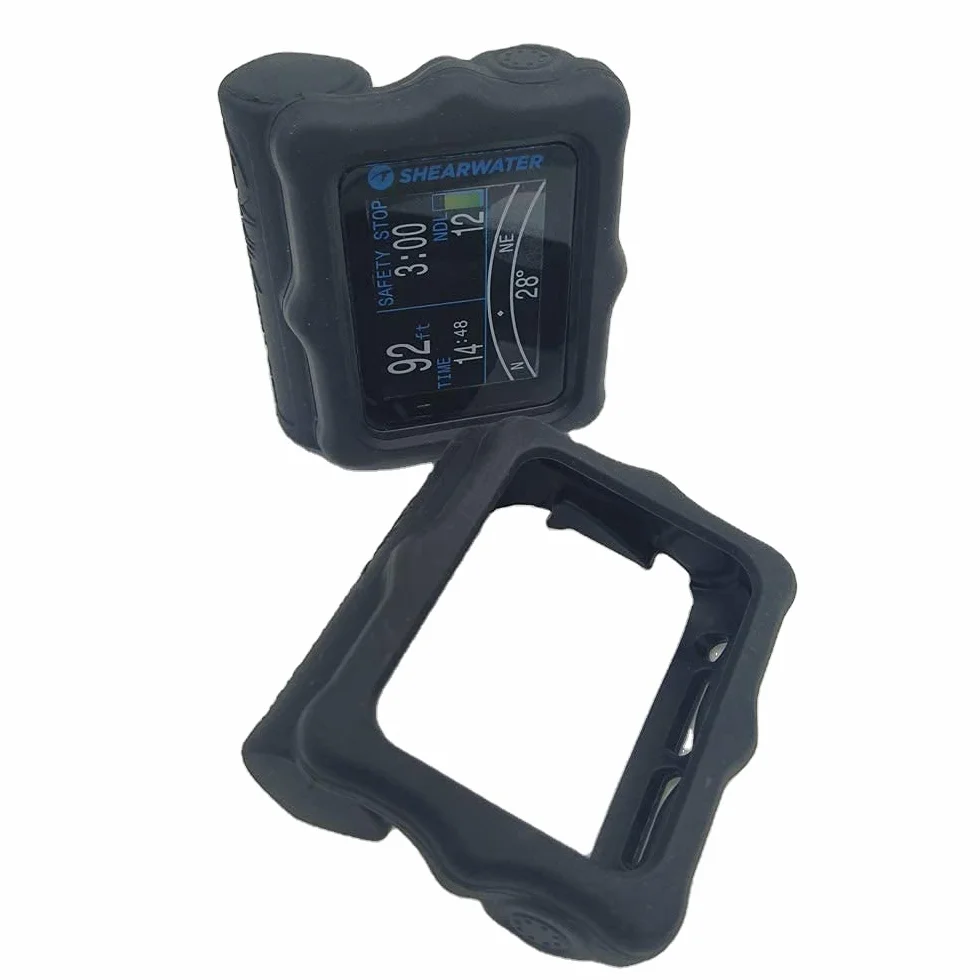 Cover protettiva in silicone per Shearwater Perdix/Perdix 2 / Perdix AI Diving Computer (nero)