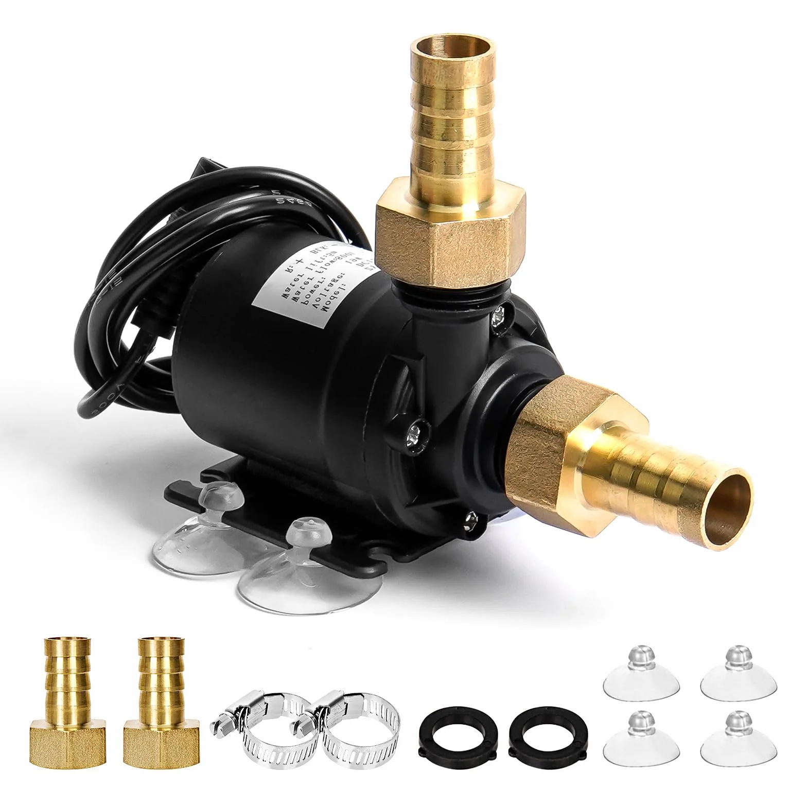 Portatile Mini Pompa Acqua, Pompa Acqua DC 12V 800L/H 5M Pompa Sommersa, Ultra-Quiet Pompa Immersione per Acquario Fontana Laghetto Irrigazione Giardino Piscina