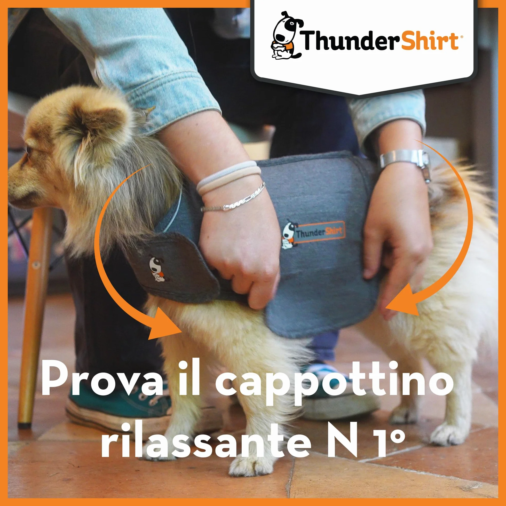Thundershirt Cappottino Calmante per Cani Taglia L Riduce Ansia e Stress