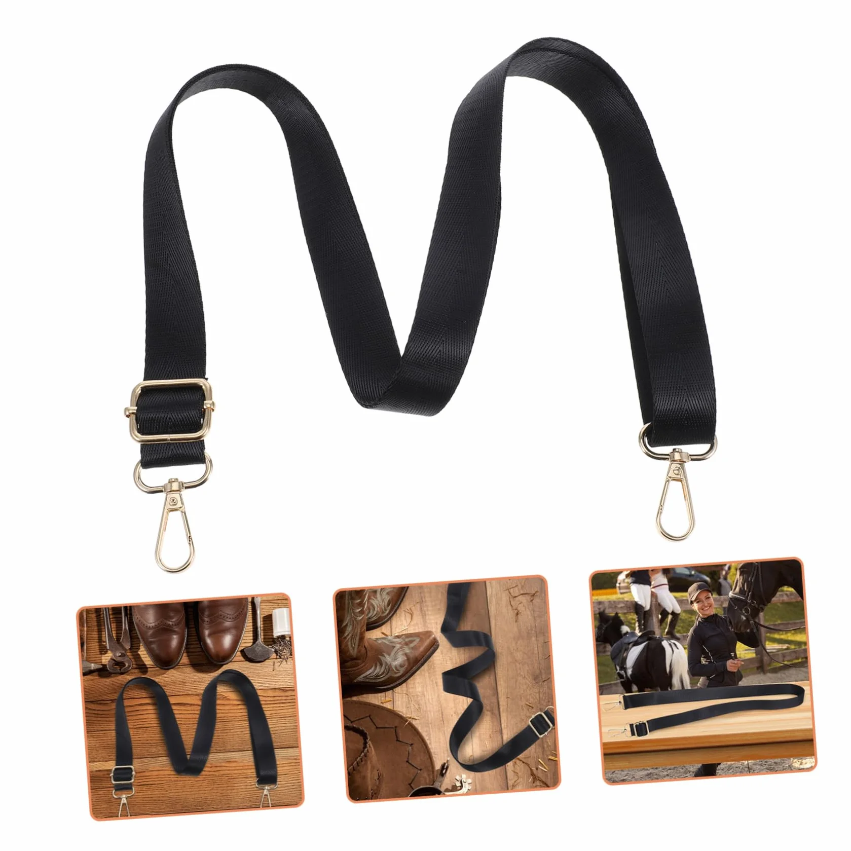 SUPVOX 2pezzi Cinghie Regolabili Elastiche Per Gambe Di Coperta Per Cavallo Ganci Girevoli Metallo Accessori Versatili Per Coperta Cavallo Facili Da Usare E Durevoli