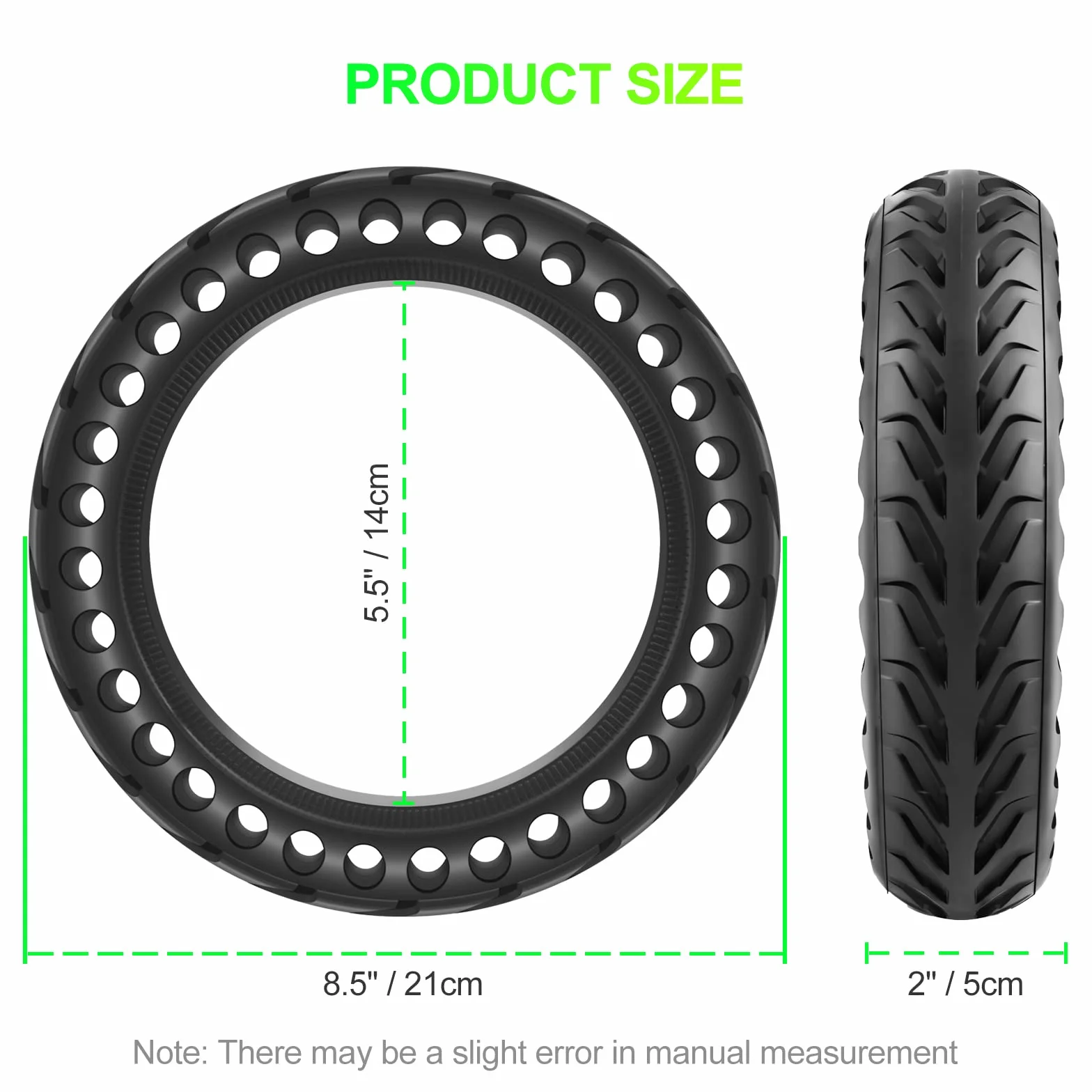 BANGTING 8,5 Pollici Ruota Monopattino Elettrico, Gomme Piene 50/75-6.1 per Xiaomi Pro 2 M365 1S 3 Lite Essential