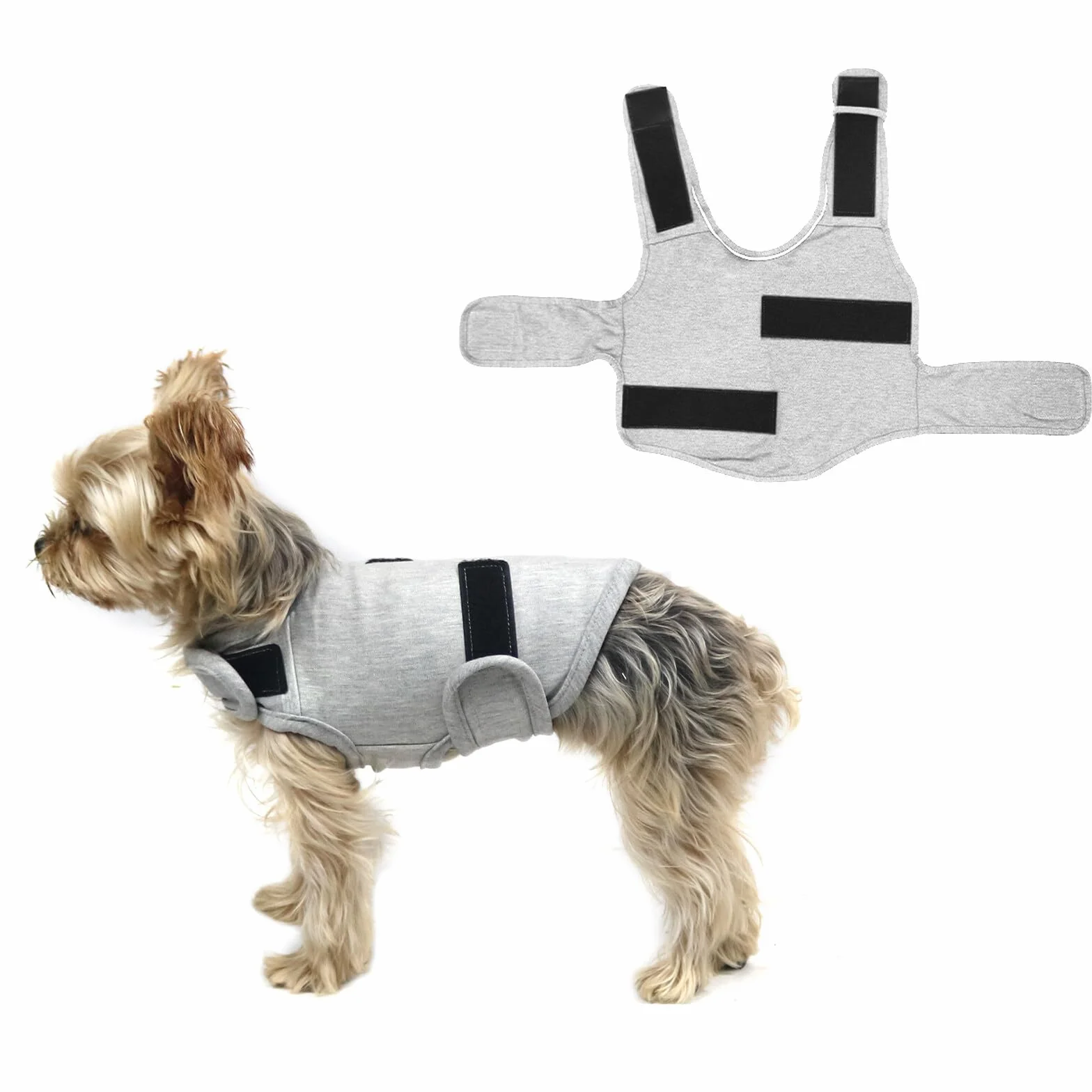 Giacca calmante per cani ansiosi cappotto antituono con striscia riflettente