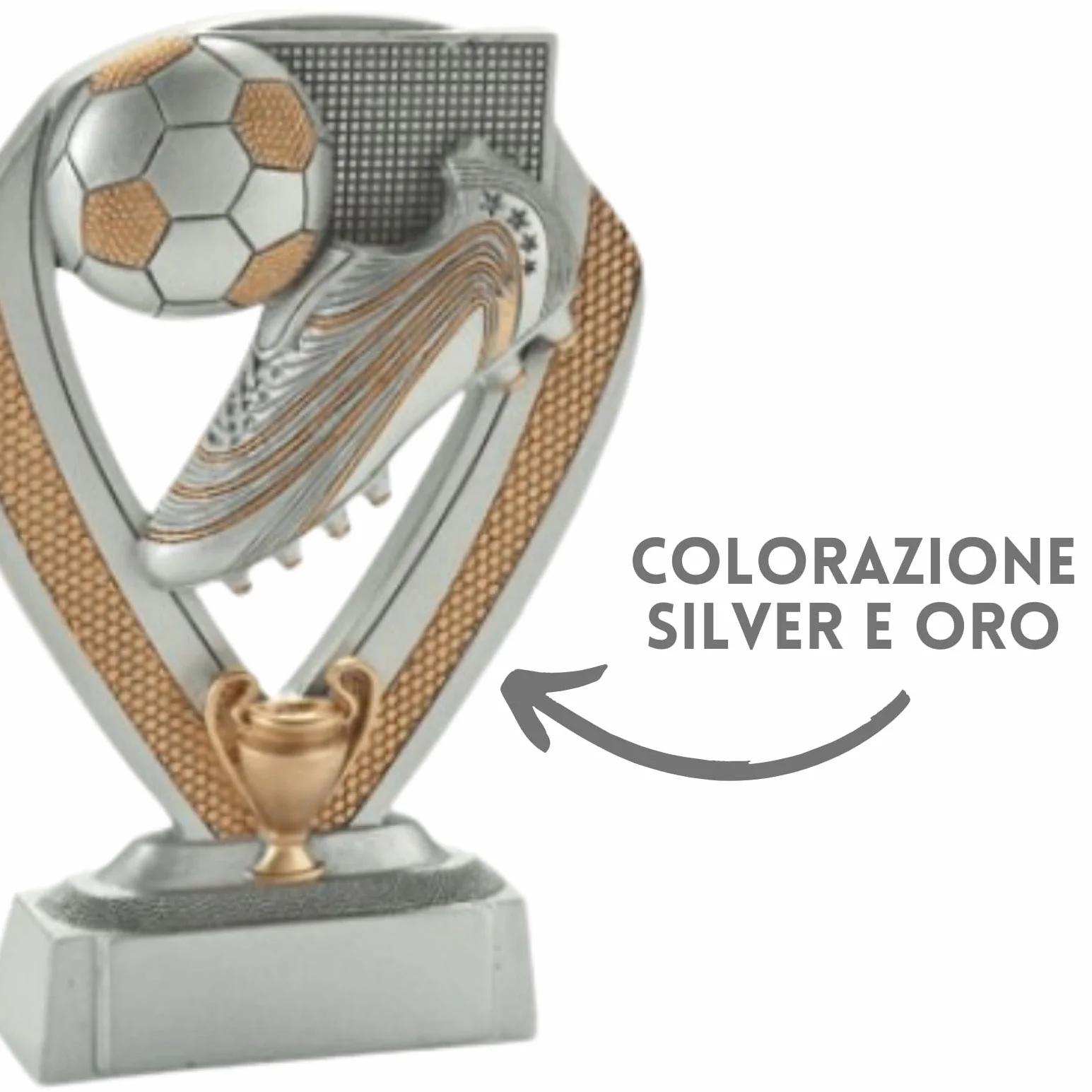 Coppe Premiazioni per Tutti Gli Sport, Statuette e Premi per Fantacalcio, Calcio, Padel, Tennis, Basket, Volley, Partecipazione, 18 cm