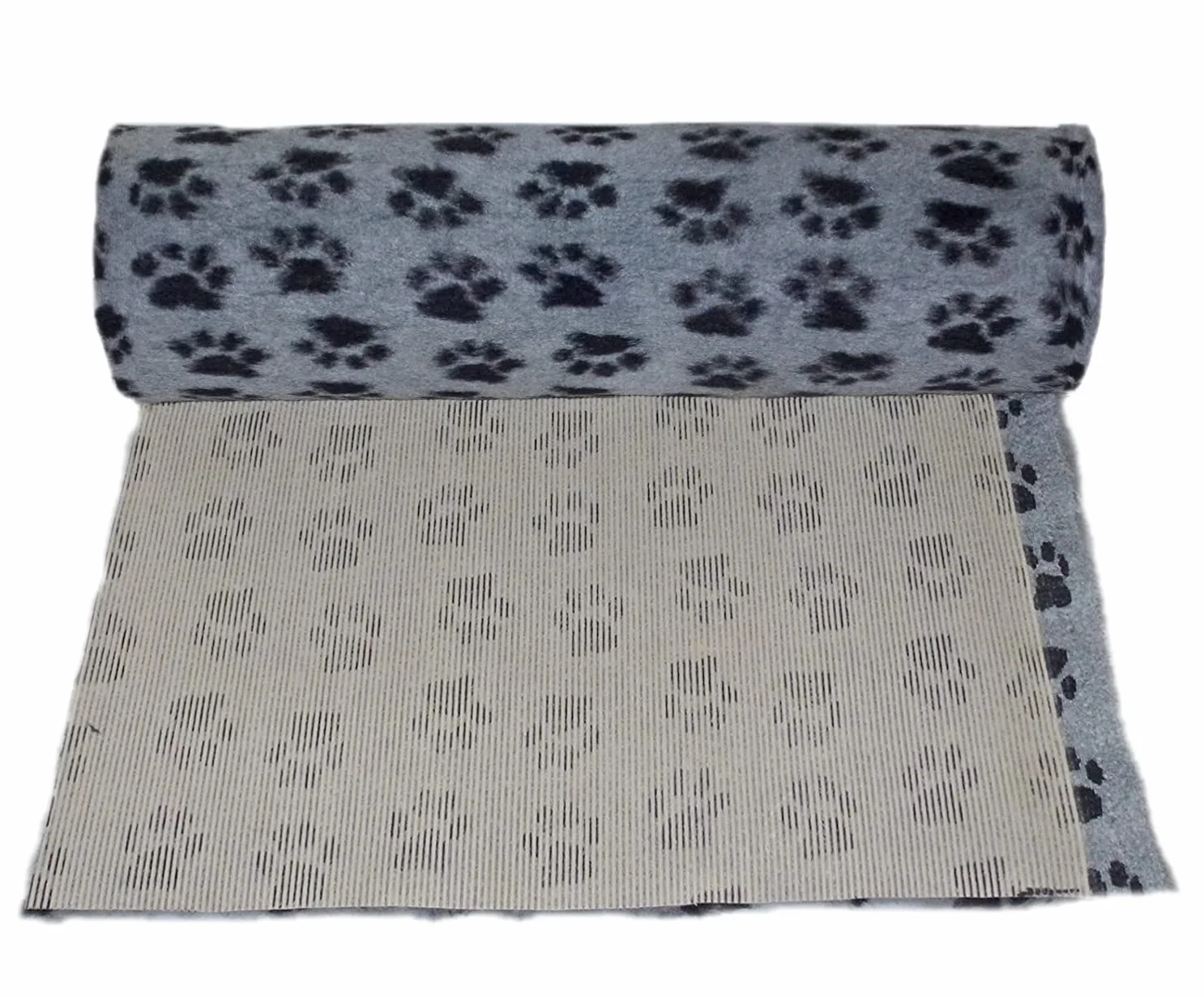 VetBedding Non Slip Originale Tappeto per Cani e Gatti Incontinenti, Anziani, Malati Termoisolante, Filtra i Liquidi, Mantiene Il Pelo Asciutto (75x50 cm, Grigio)