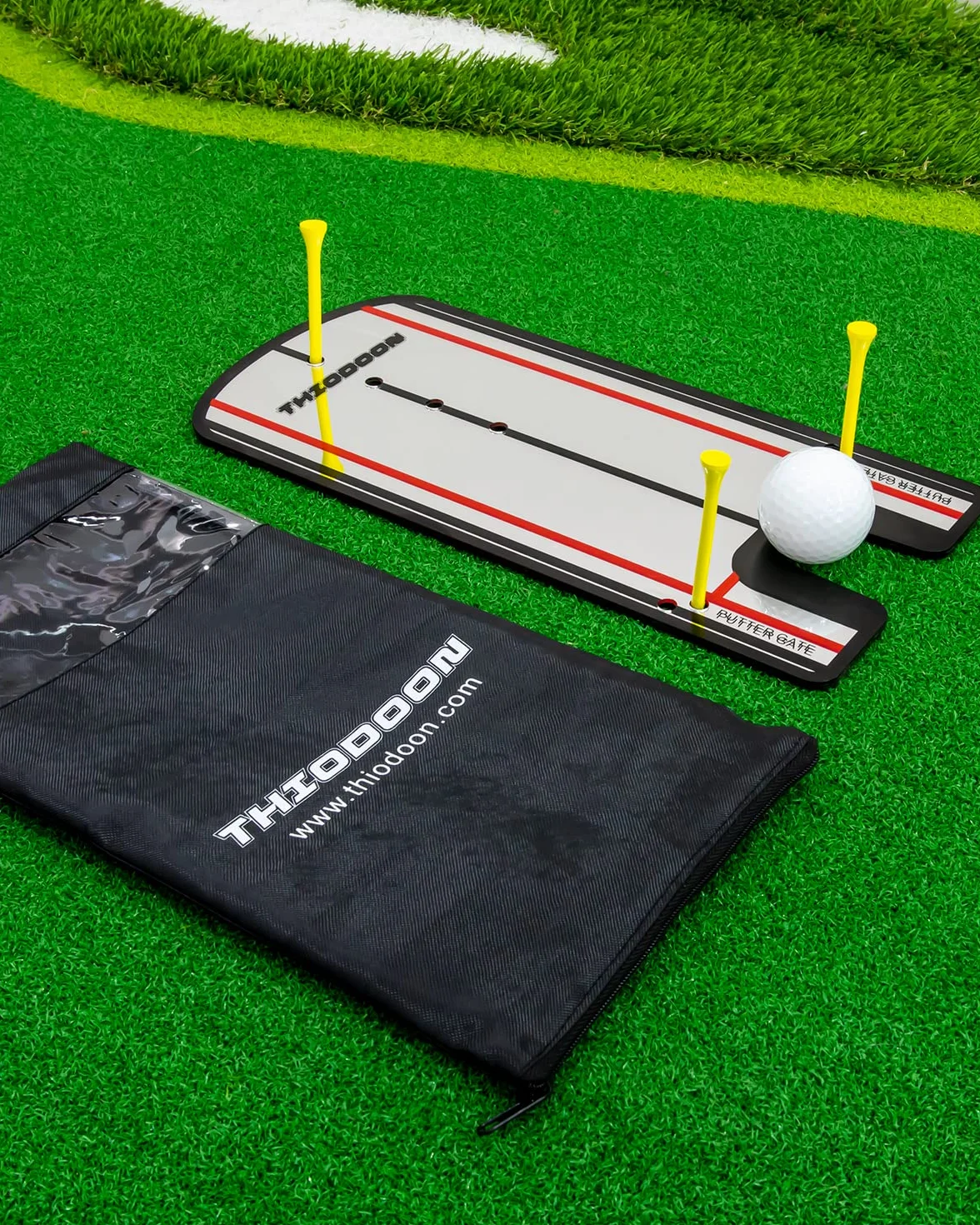 THIODOON Golf Putting Alignment Mirror - Line Putting Mirror Training Aid - Size 12 x 6 Inches
