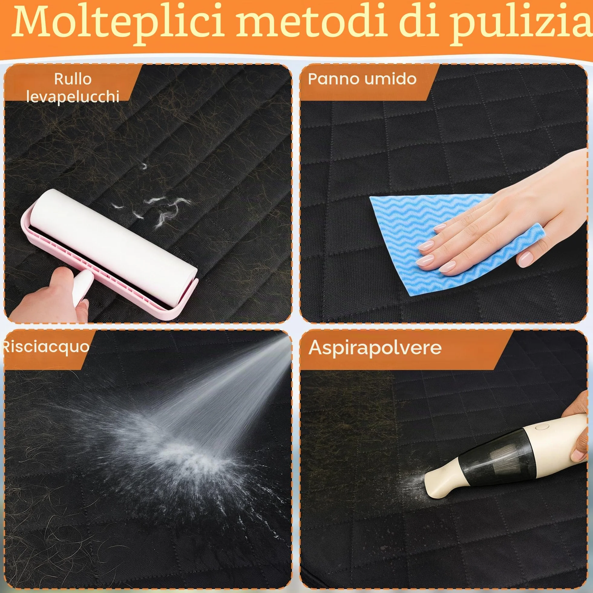 Telo Auto per Cani - Telo Bagagliaio Auto Per cani con Protezione Laterale e Paraurti,Impermeabile & Antiscivolo & Graffi & Resistente,Telo Cane Auto Bagagliaio Facile da Pulire