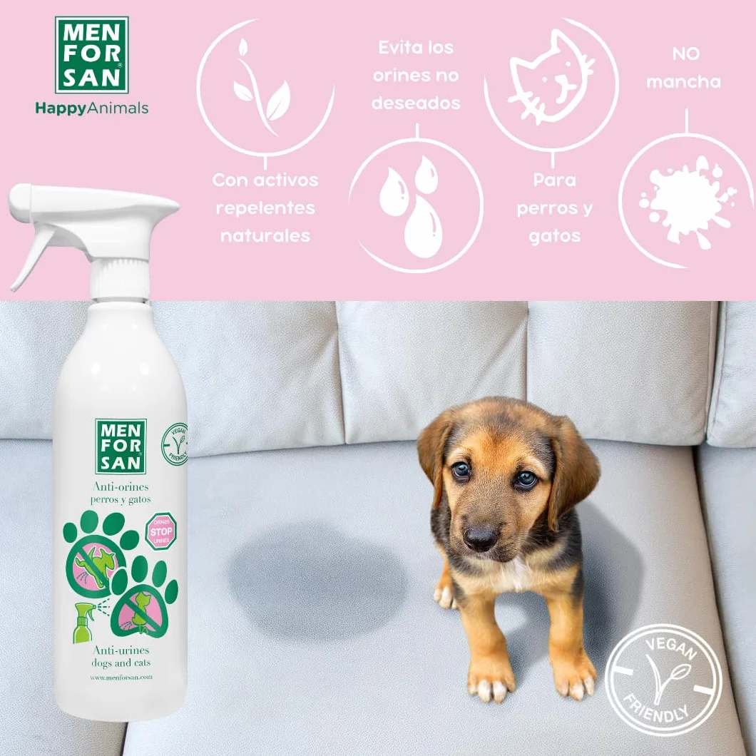 Menforsan Anti-Pissing Cani e Gatti 750Ml, Prodotto Educativo Naturale, Previene l'Urina
