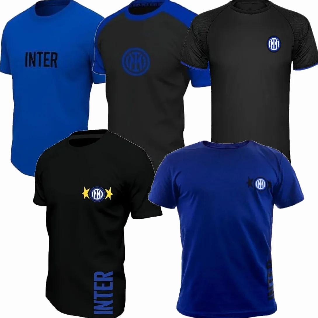T-Shirt Uomo FC Internazionale Cotone Prodotto Ufficiale | Maglietta Inter in Cotone Personalizzabile PS 46678-BS