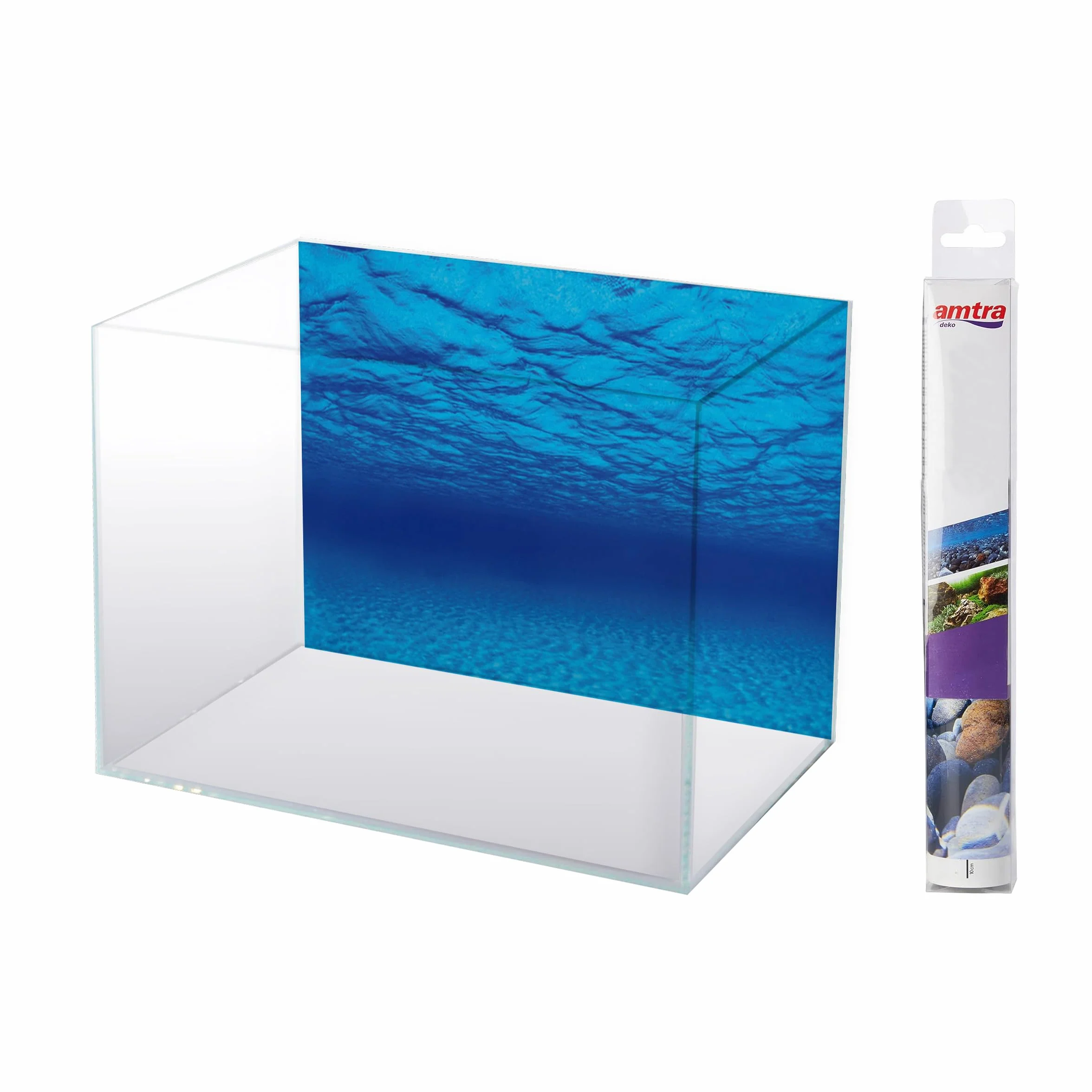 AMTRA MYSTIC - Sfondo in poster per acquario, decorazione dell'acquario, poster decorativo con doppia stampa, formato 45x100cm