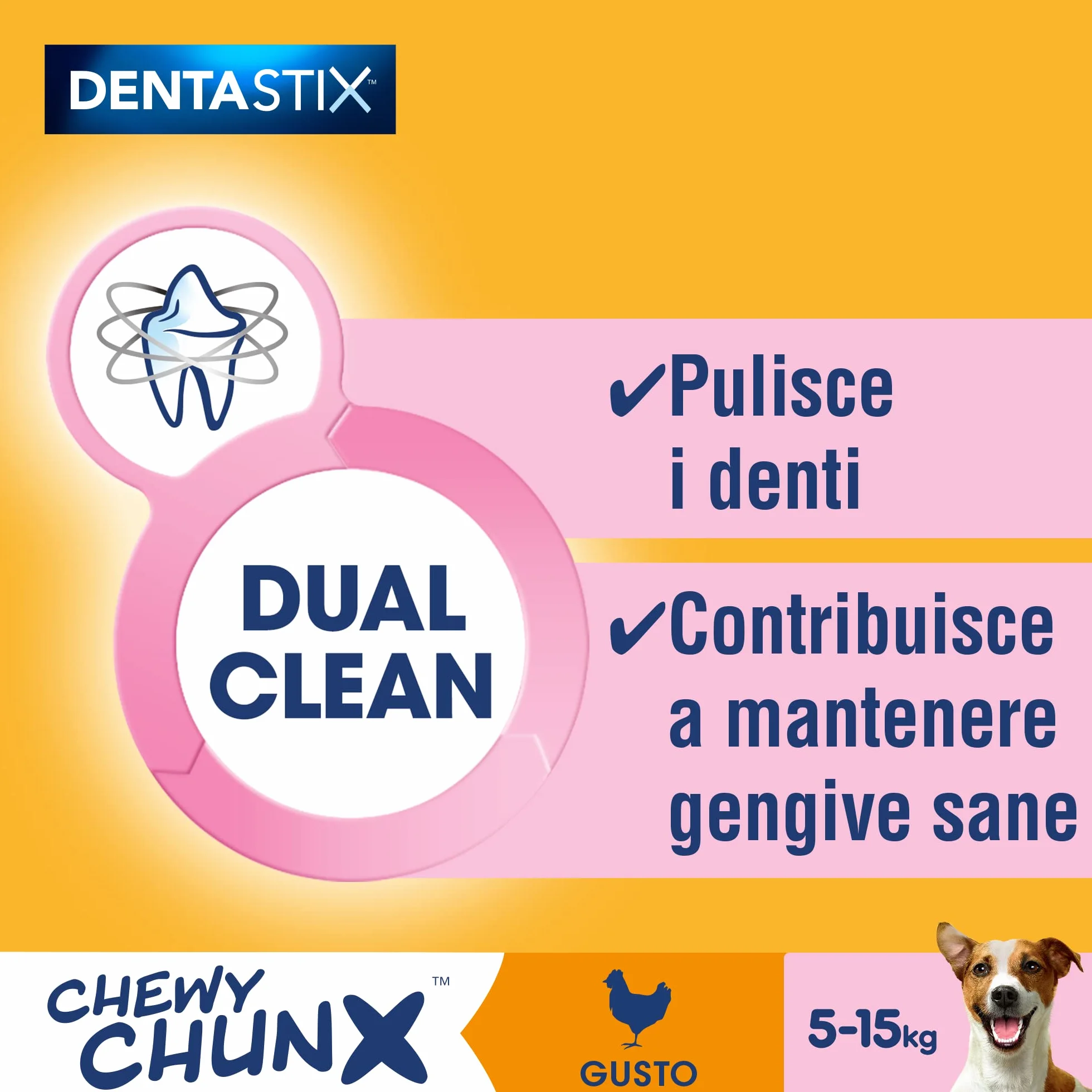 Pedigree Snack Cane, Cane Piccolo, 68 g, Confezione da 5