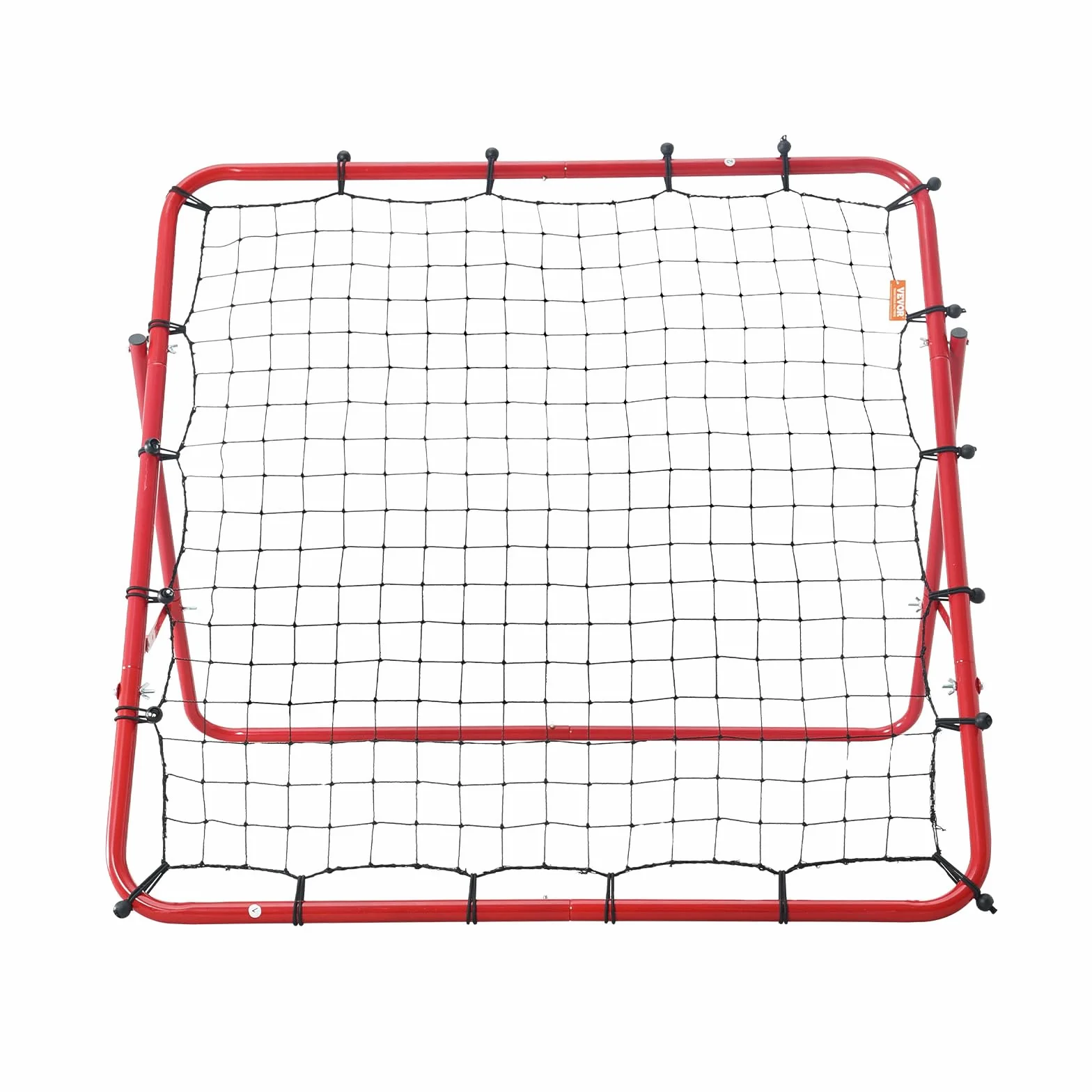 VEVOR Rete da Calcio Rimbalzo Pop Up 1 x 1m Rete da Calcio Rimbalzo da Allenamento Portatile per Giardino Angolo Regolabile Tubo in Ferro Rete in PE, Obiettivo Calcio Pieghevole Bambini Adolescenti